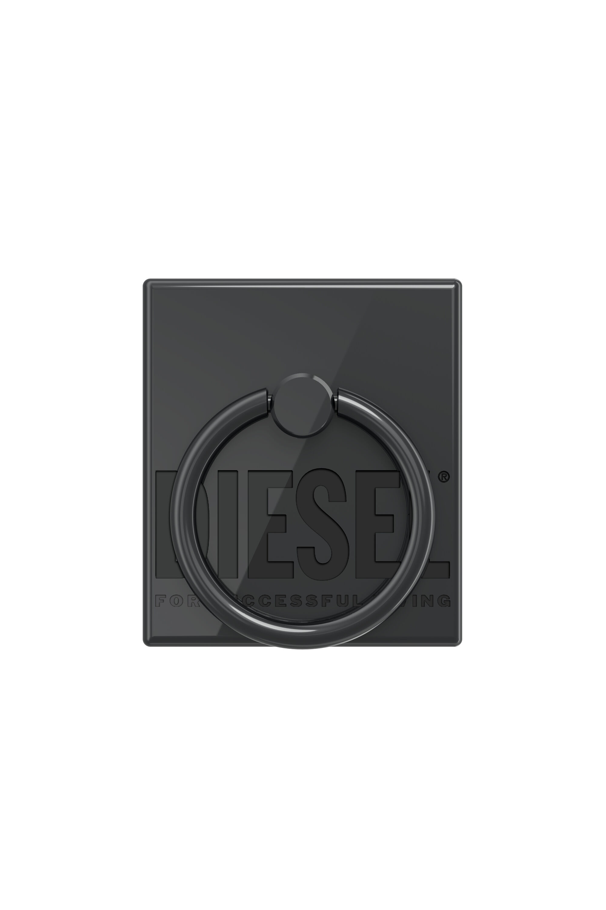 Diesel - 45840 RING STAND, Unisex Universal phone ring rectangle in Black - Image 1