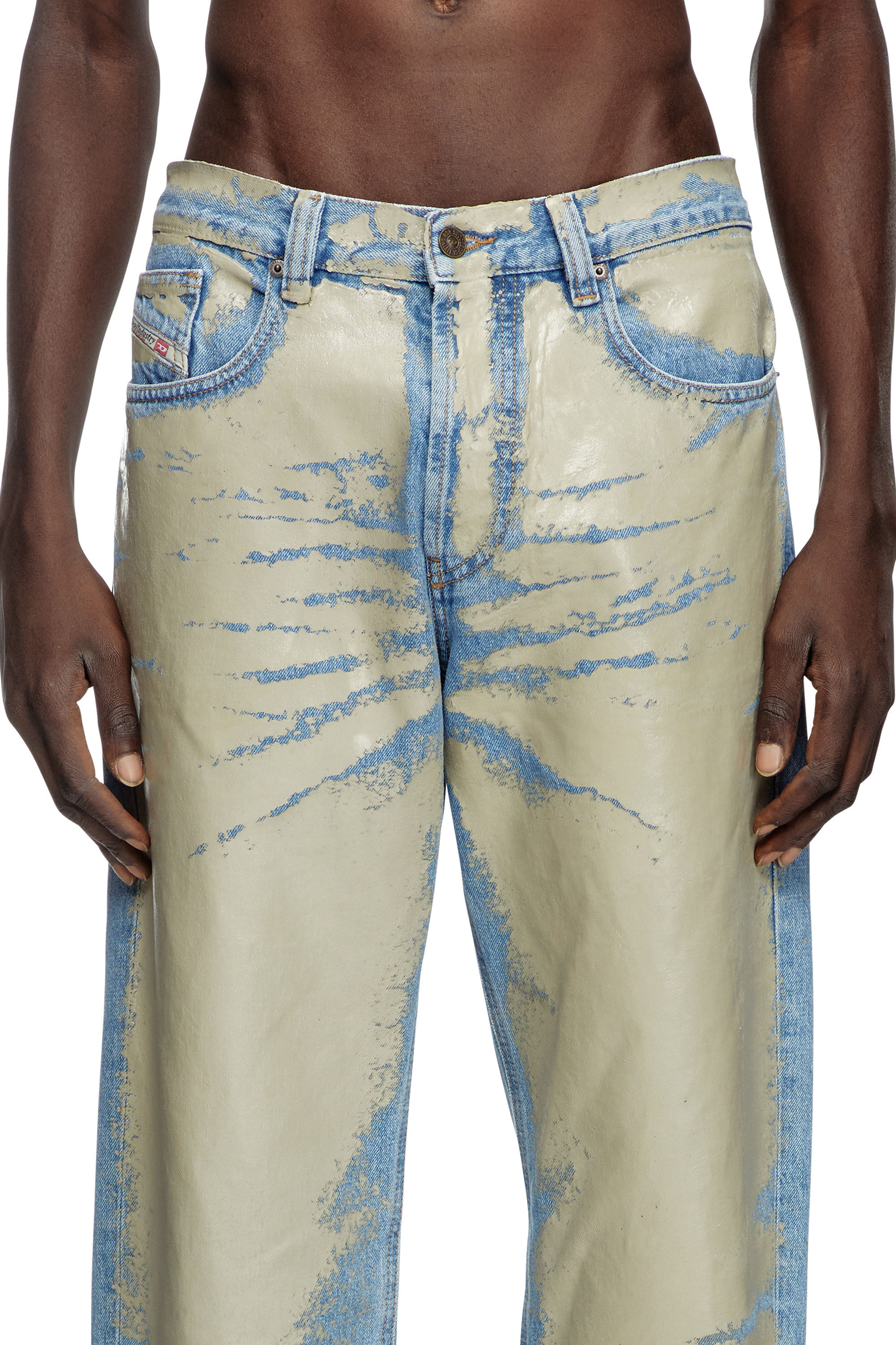 Diesel - Man's Straight Jeans 2010 D-Macs 007AL, Light Brown - 5