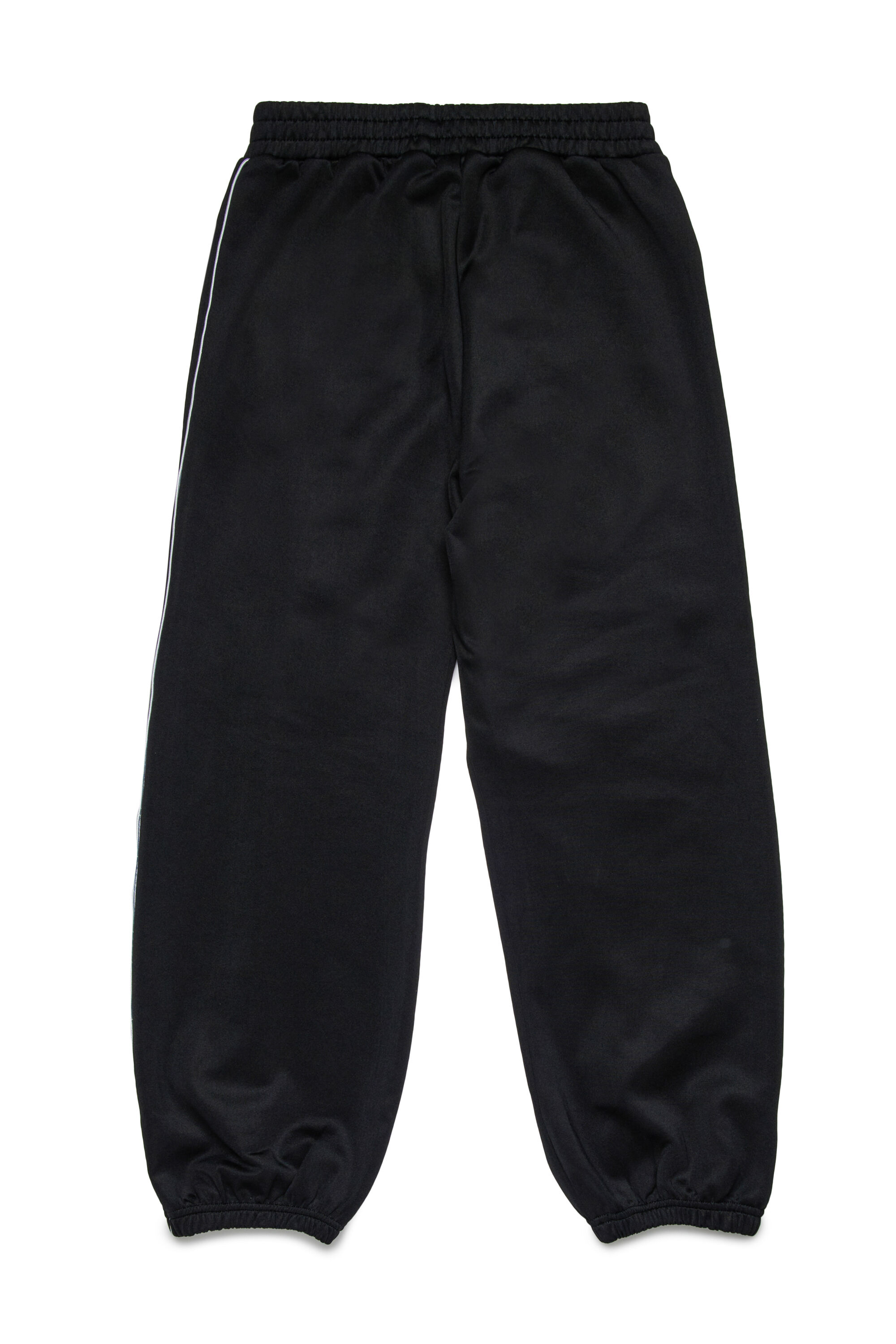 Diesel - PZAMPERD, Man's Cotton pants with side stripes in Black - 2