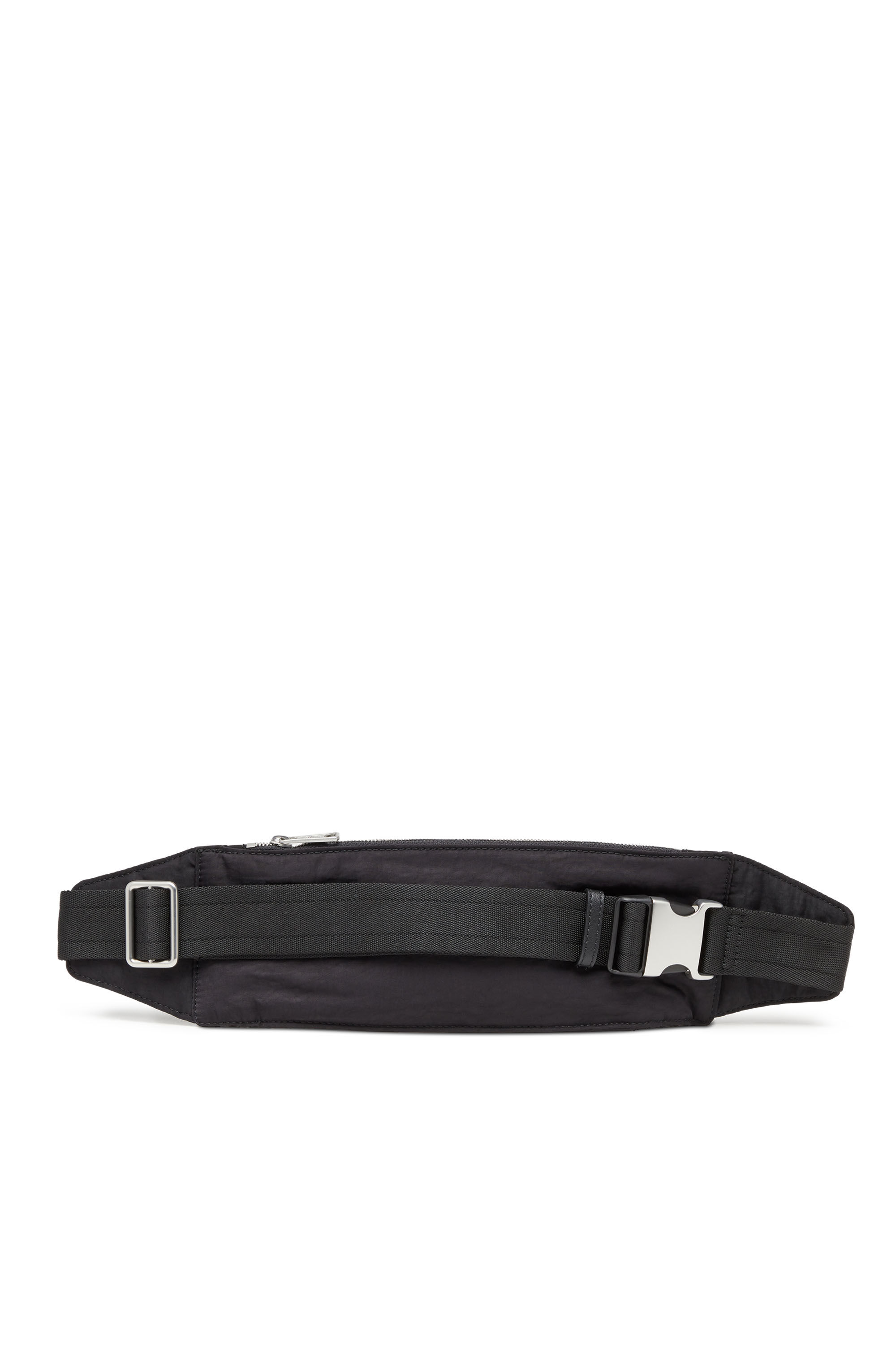 Diesel - LOGOS BELT BAG, Unisex Logos-Belt bag in recycled nylon in Black - Image 3