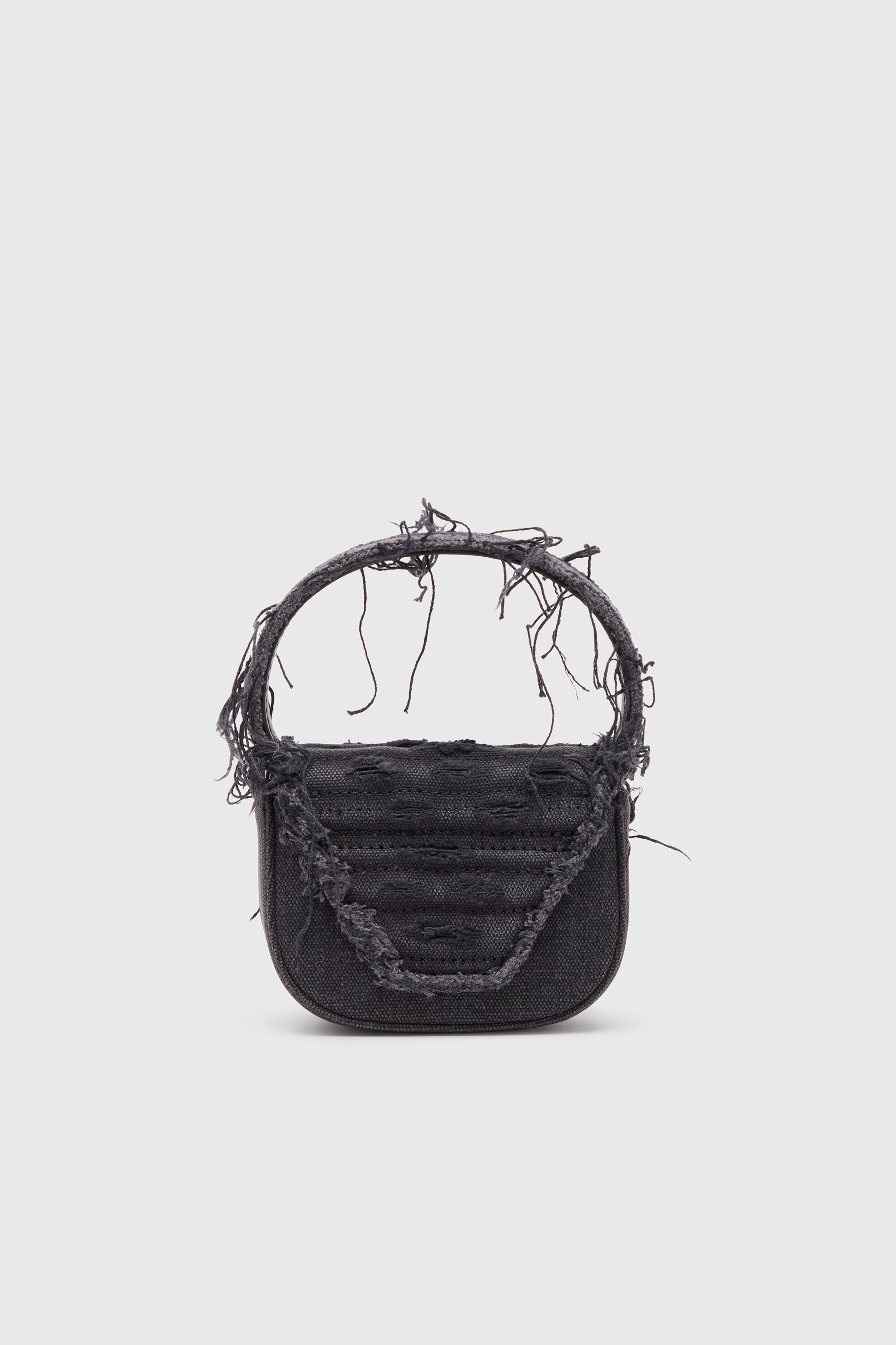Diesel - 1DR XS, Woman's 1DR XS-Iconic mini bag in canvas and leather in Black - 3