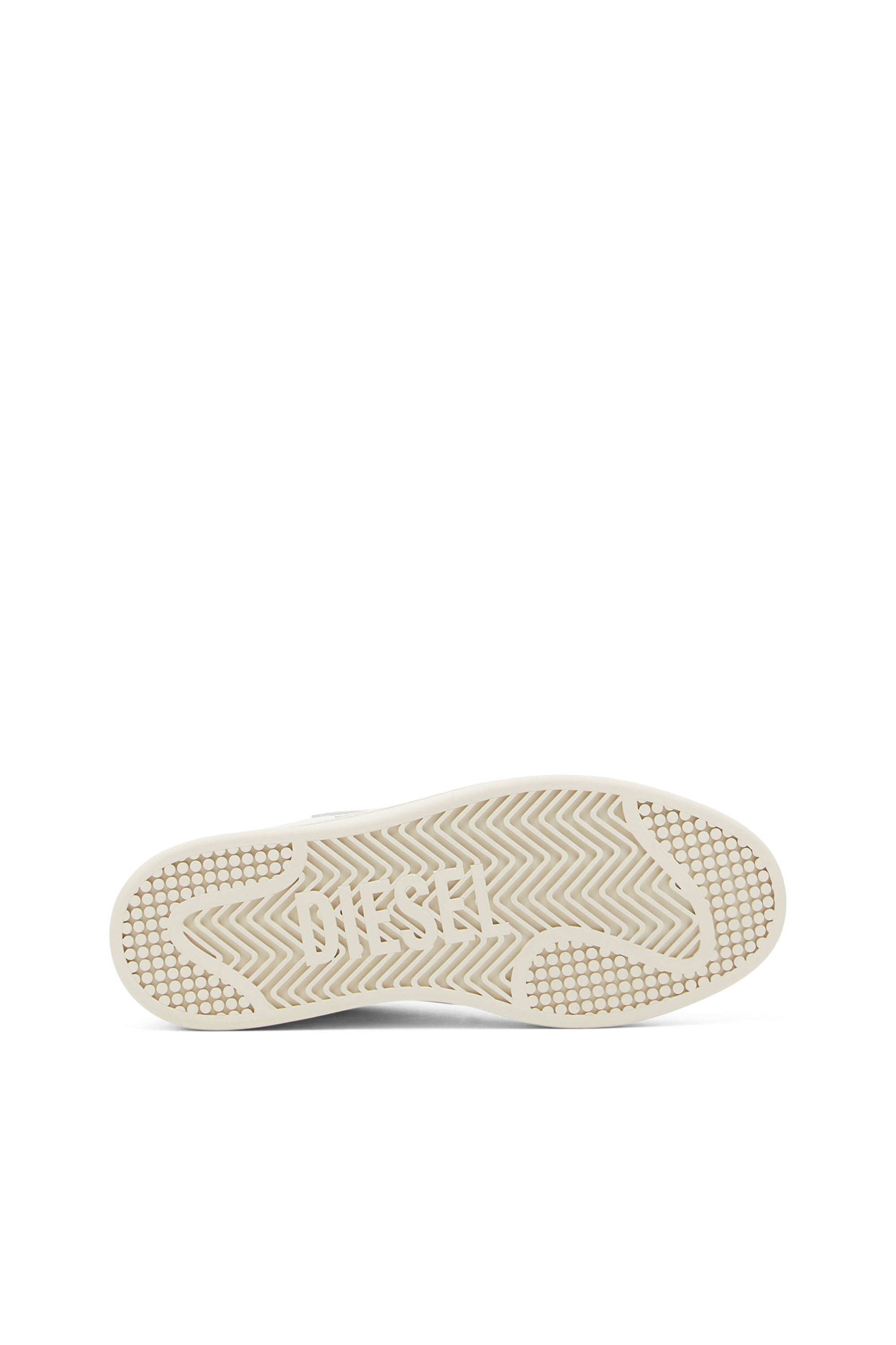 Diesel - S-ATHENE LOW W, Woman S-Athene Low-Low-top leather sneakers with D patch in White - Image 5
