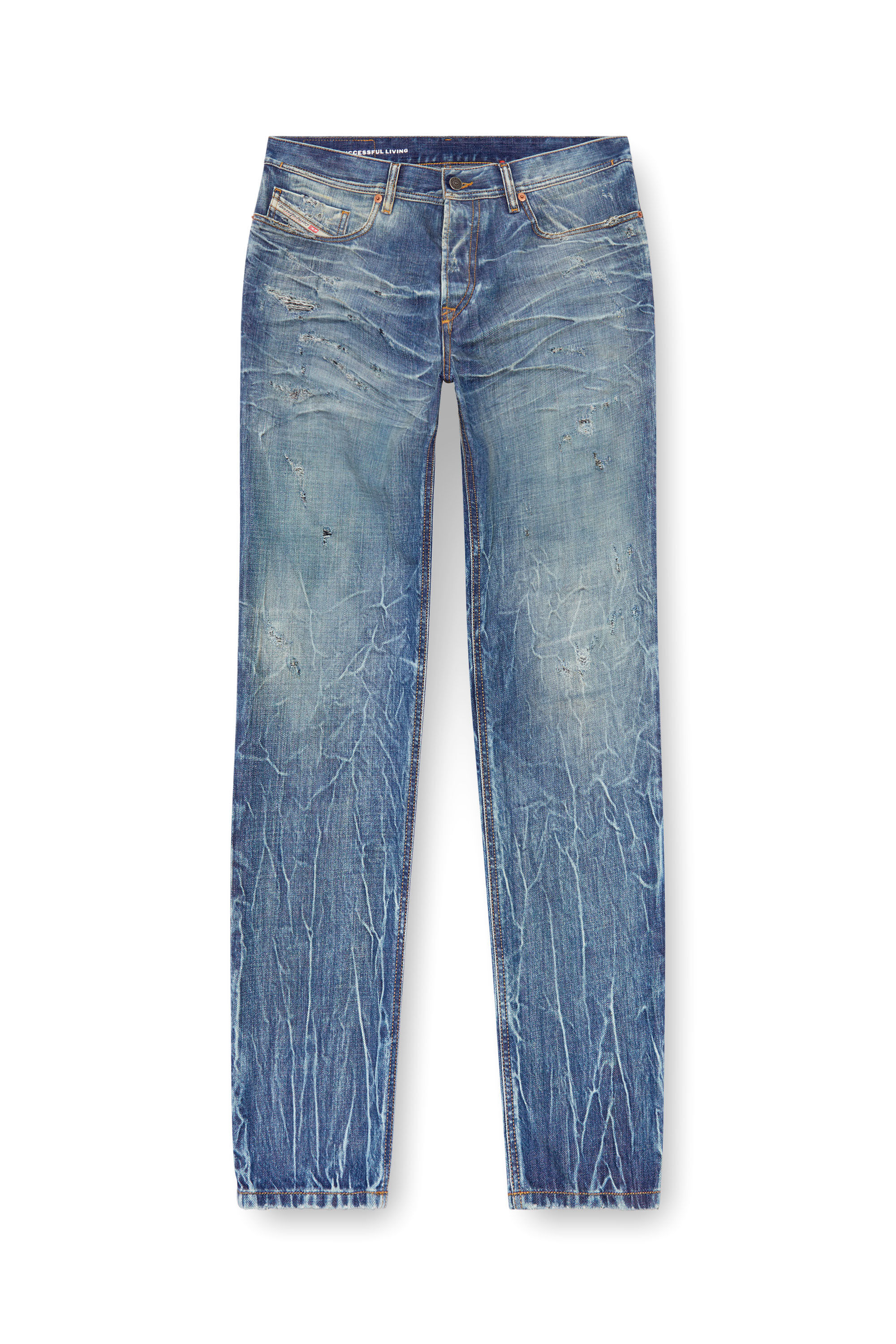 Diesel - Man Tapered Jeans 2023 D-Finitive 09K37, Medium blue - Image 2