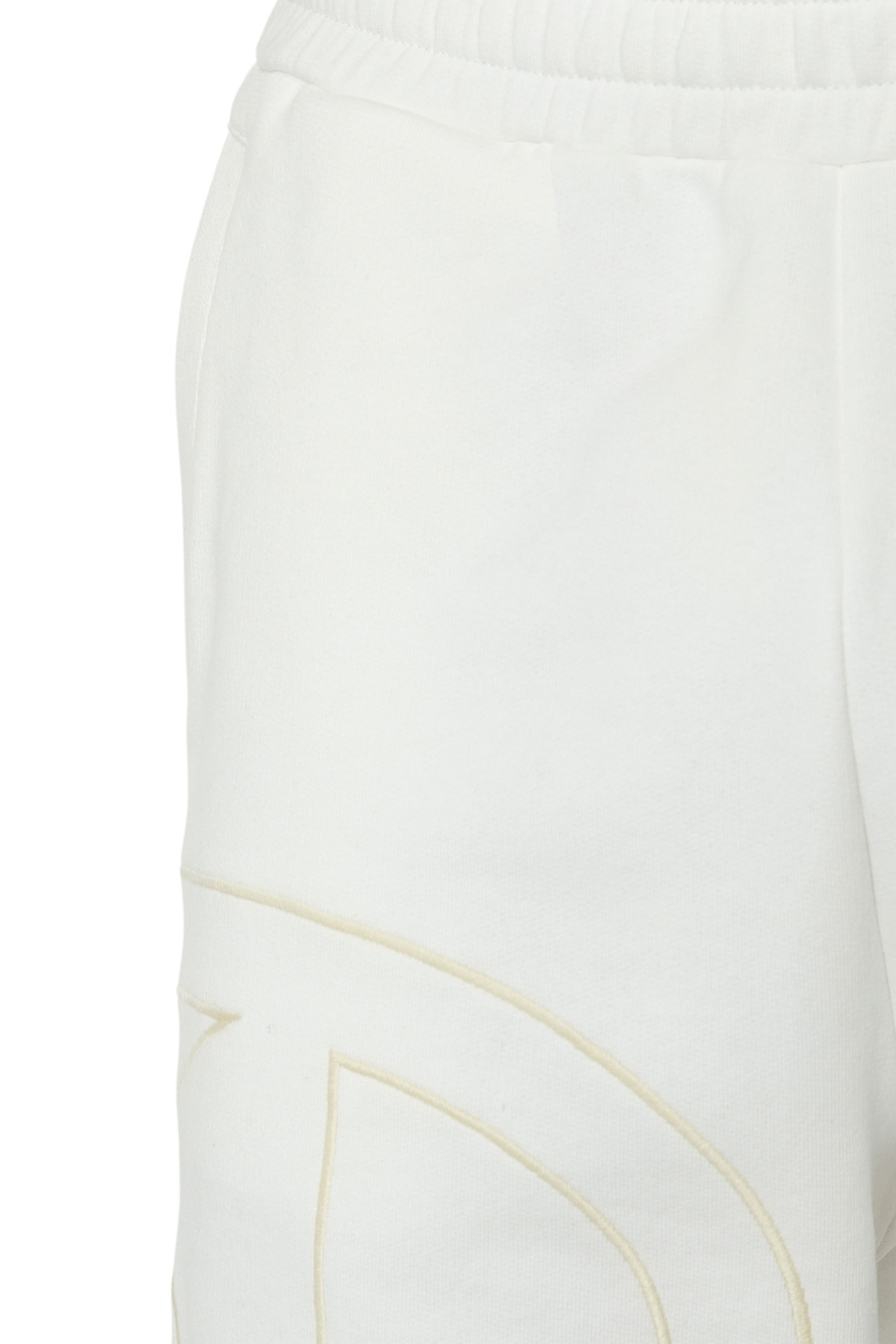 Diesel - P-CROW-MEGOVAL, Man Sweat shorts with maxi D logo in White - Image 5