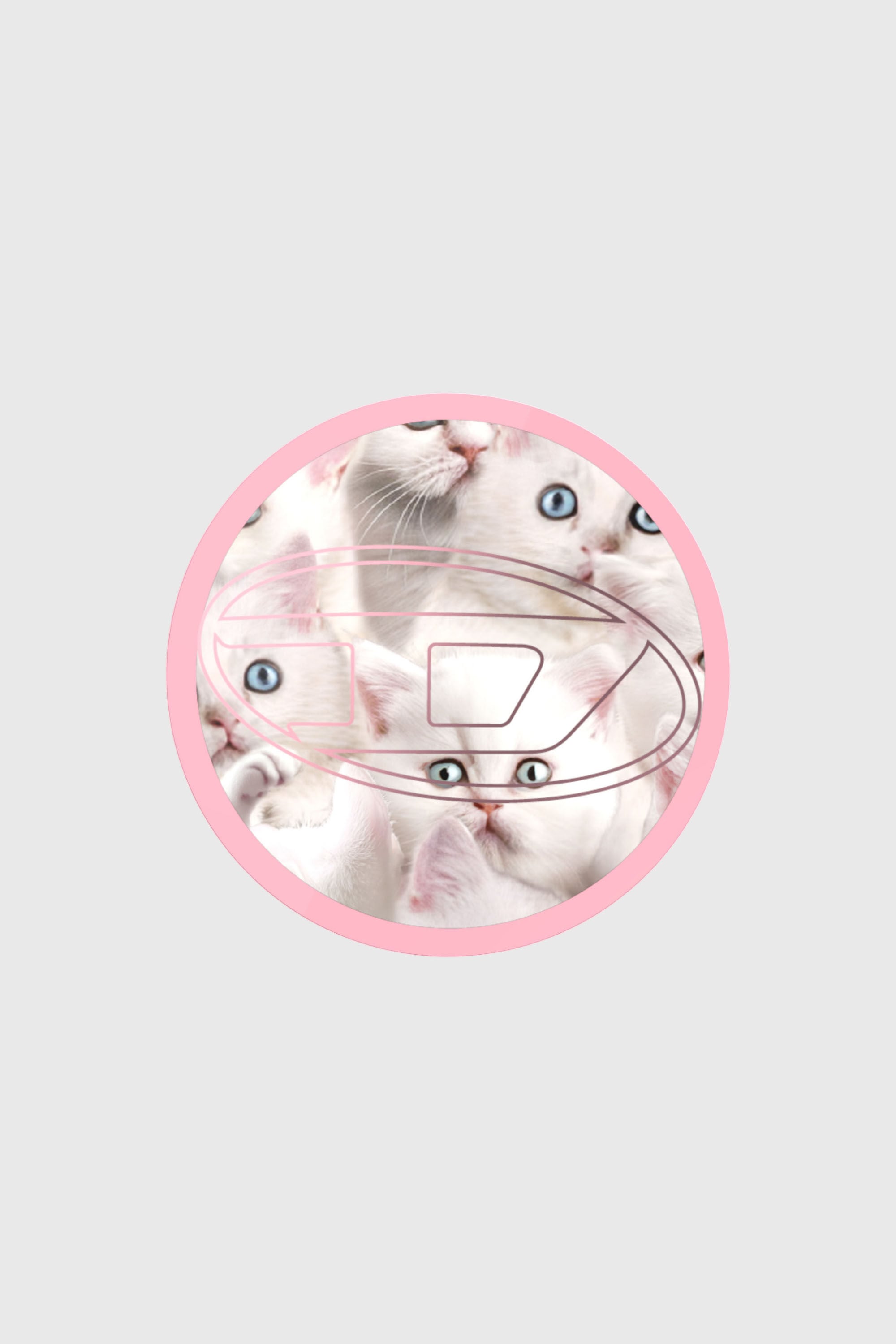 Diesel - 60452  GRIP CASE, Unisex's Oval D cats magsafe gripstand in Pink - 1