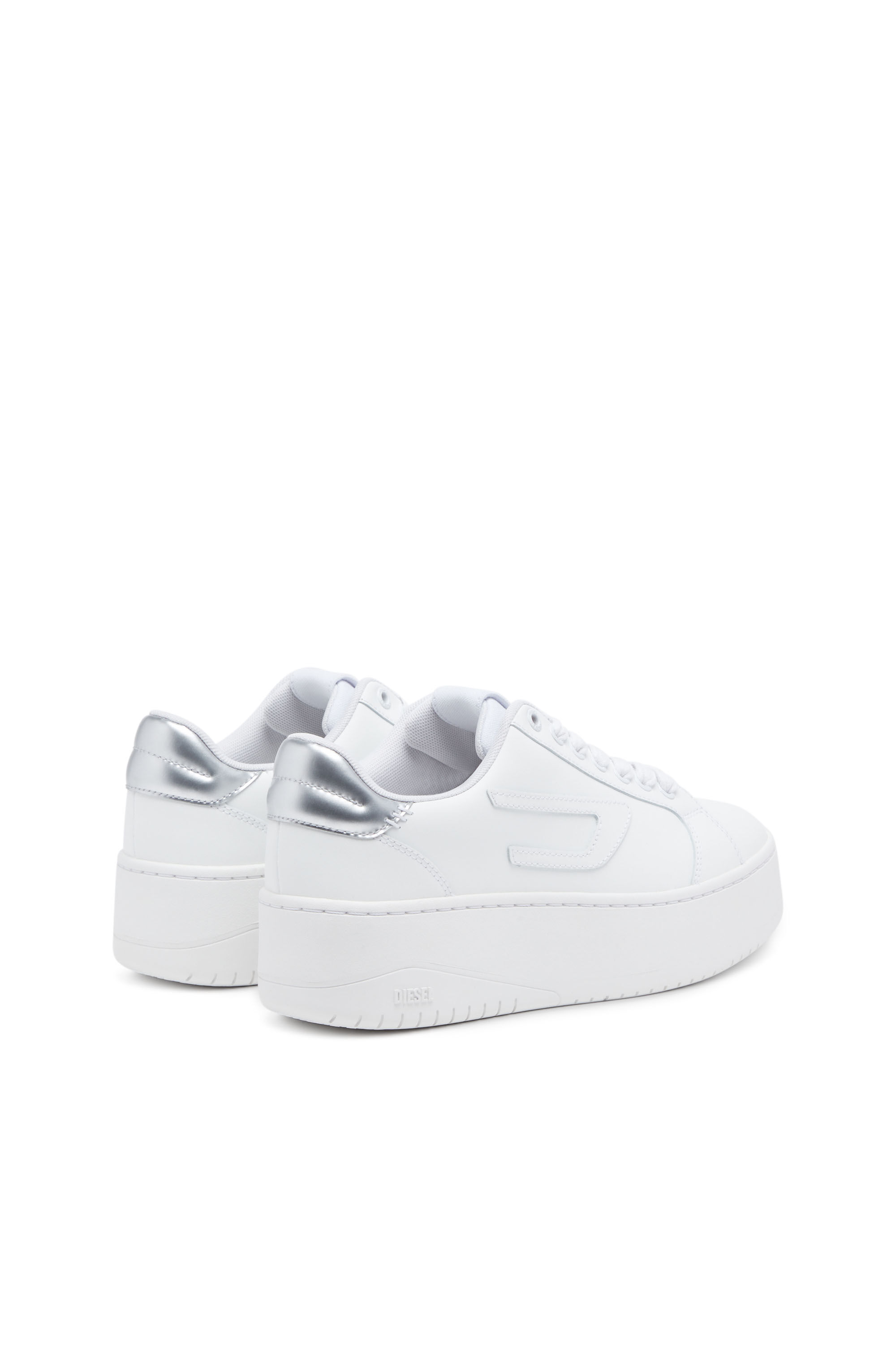 Diesel - S-ATHENE BOLD W, Woman S-Athene Bold-Low-top sneakers with flatform sole in White - Image 3