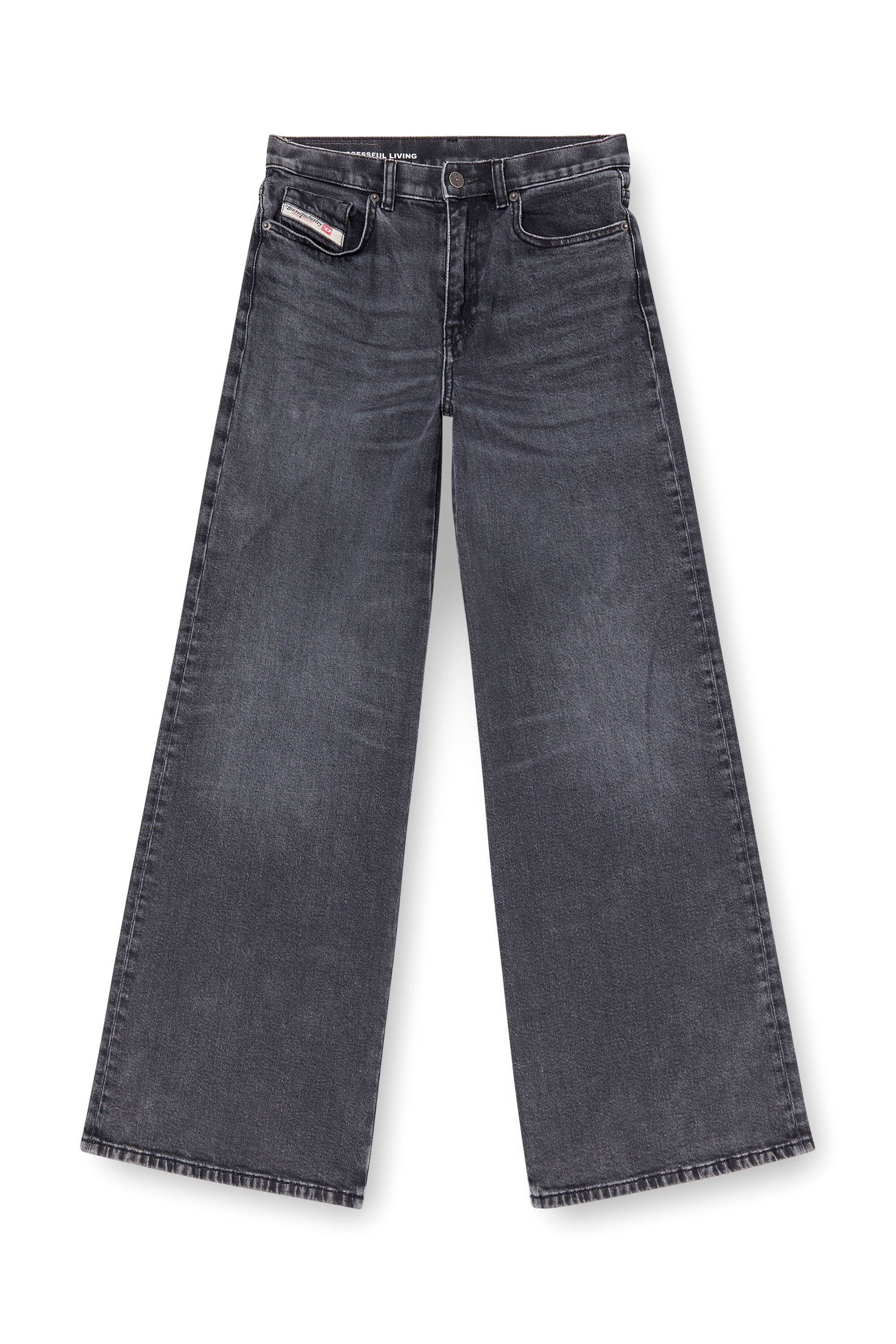 Diesel - Woman's Flare Jeans 1978 D-Akemi 0CLBG, Black/Dark grey - 2