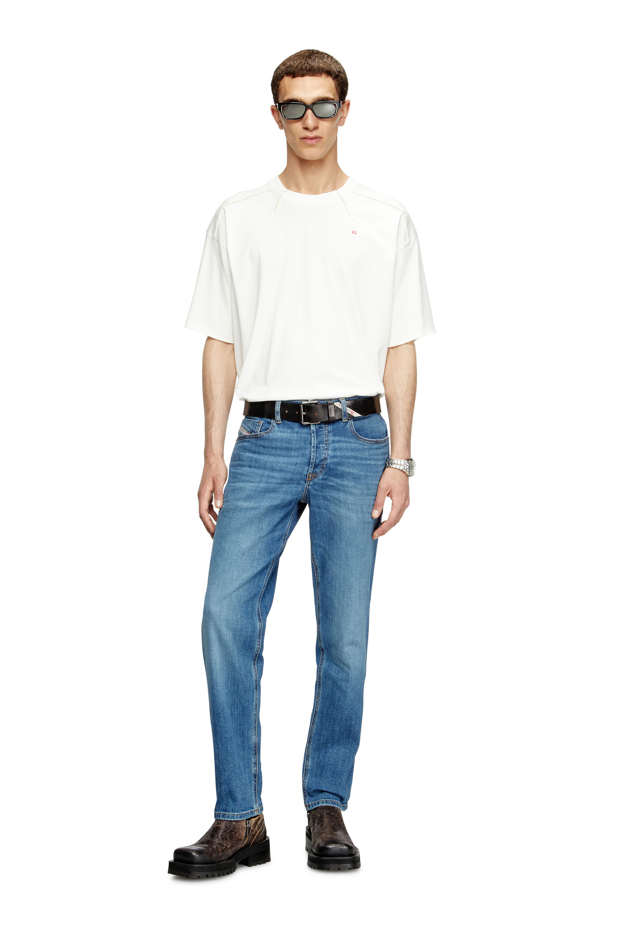 Diesel - Man's Regular Jeans 2023 D-Finitive 0KIAL, Light Blue - 1