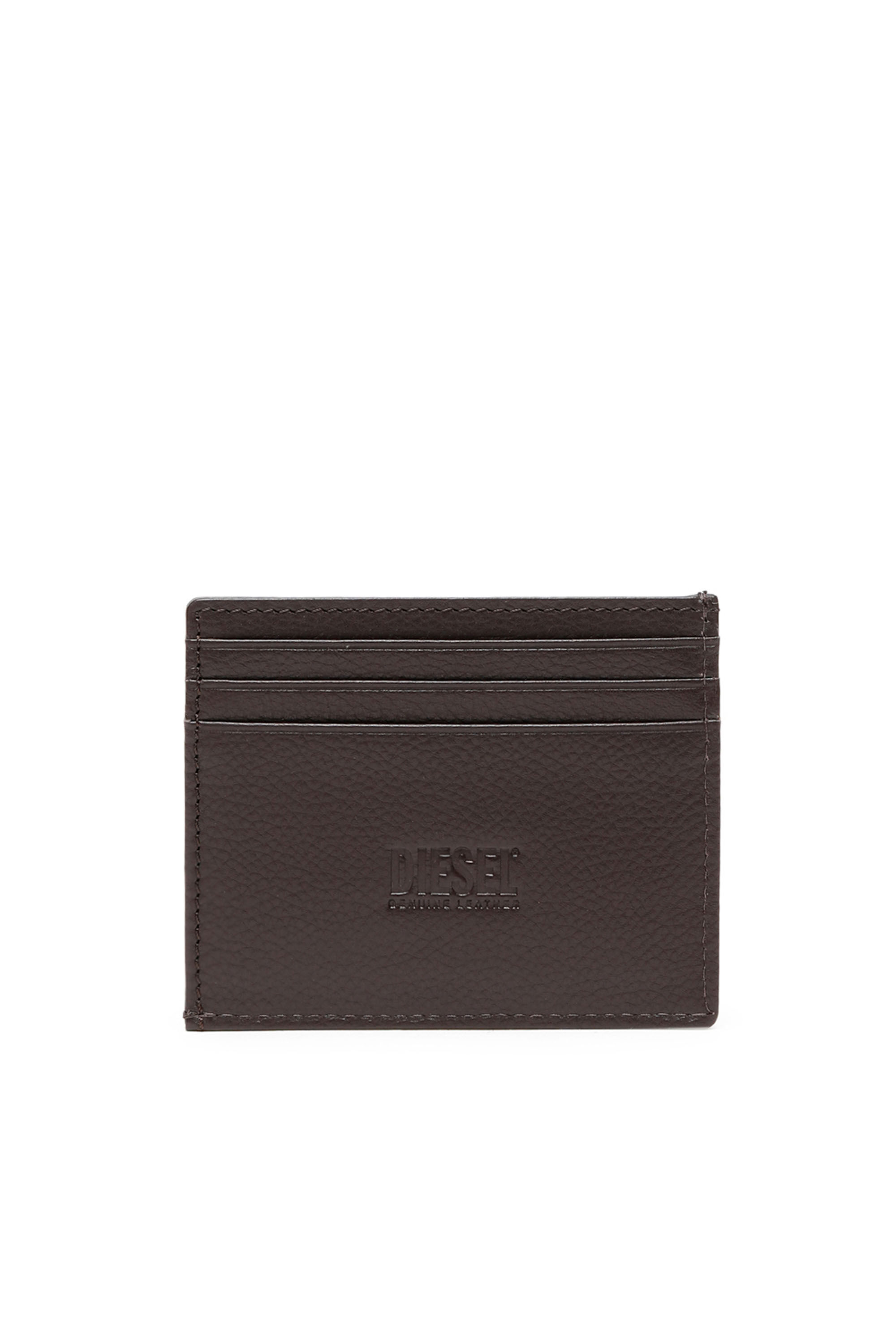 Diesel - CARD CASE, Man Card case in grained leather in Brown - Image 2