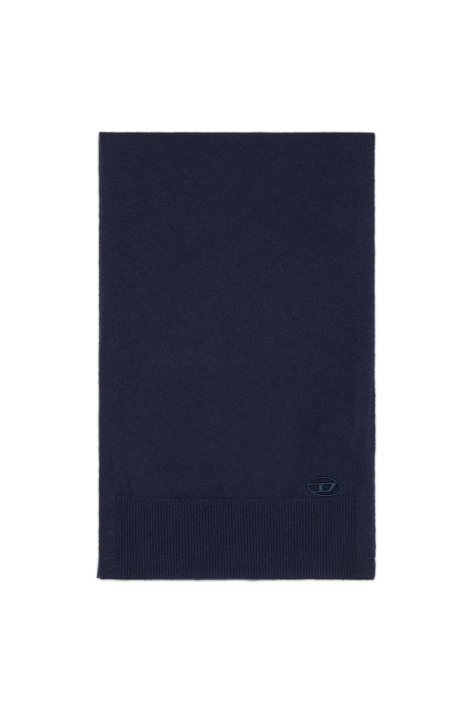Diesel - K-REVOLVE, Unisex Scarf with embroidered Oval D logo in Blue - Image 1