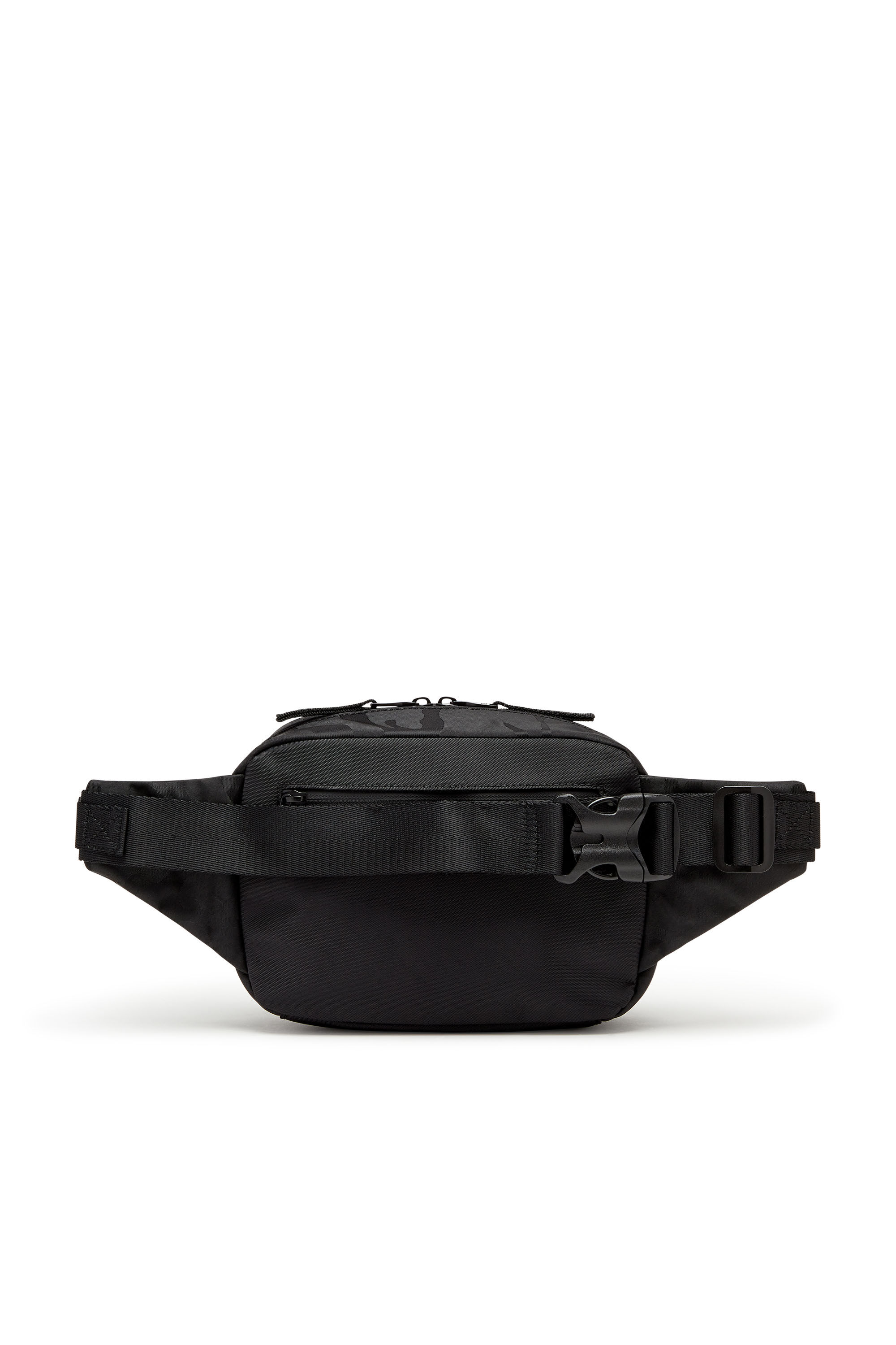 Diesel - DSRT BELTBAG, Man Dsrt-Utility belt bag in printed nylon in Black - Image 3