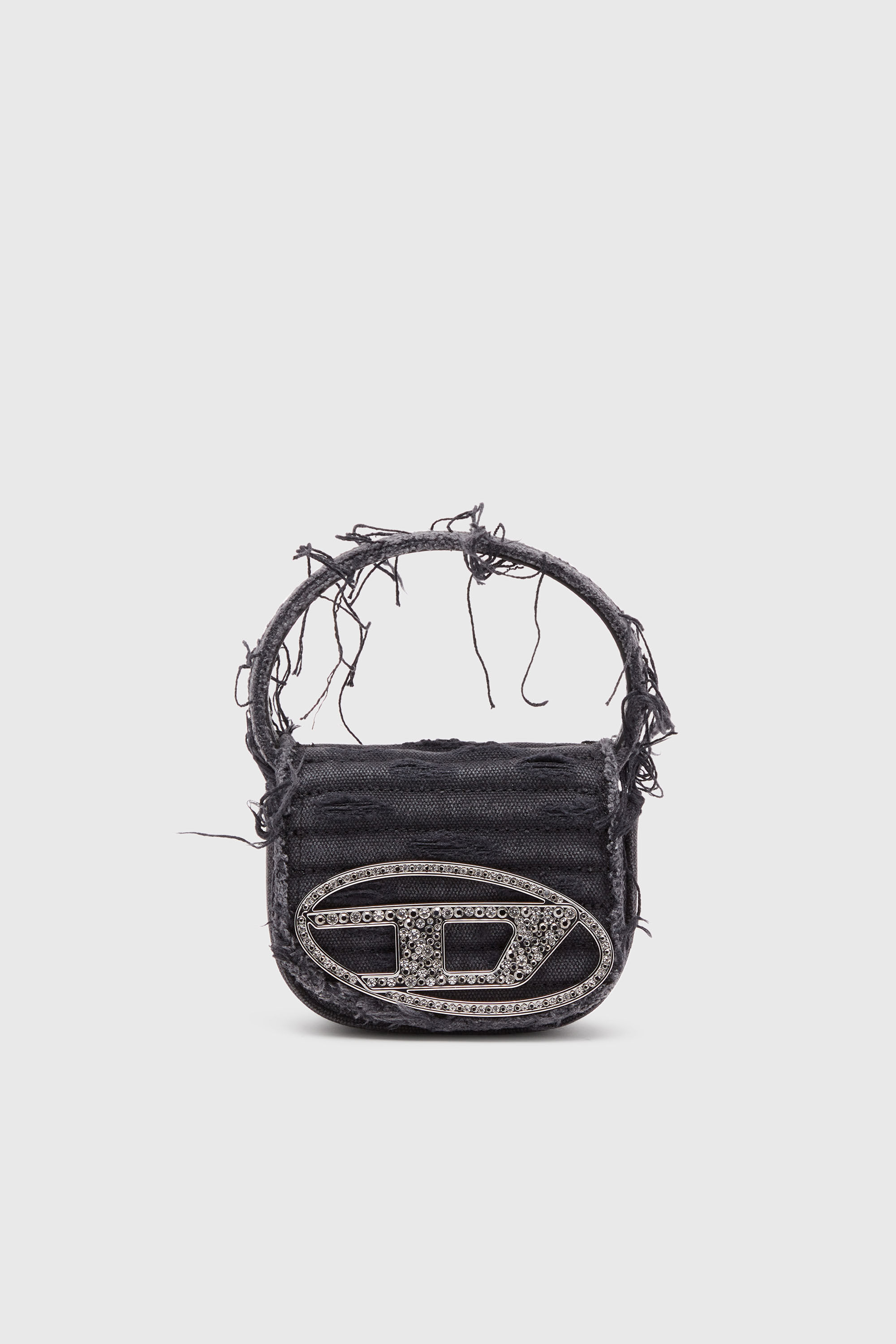Diesel - 1DR XS, Woman's 1DR XS-Iconic mini bag in canvas and leather in Black - 2