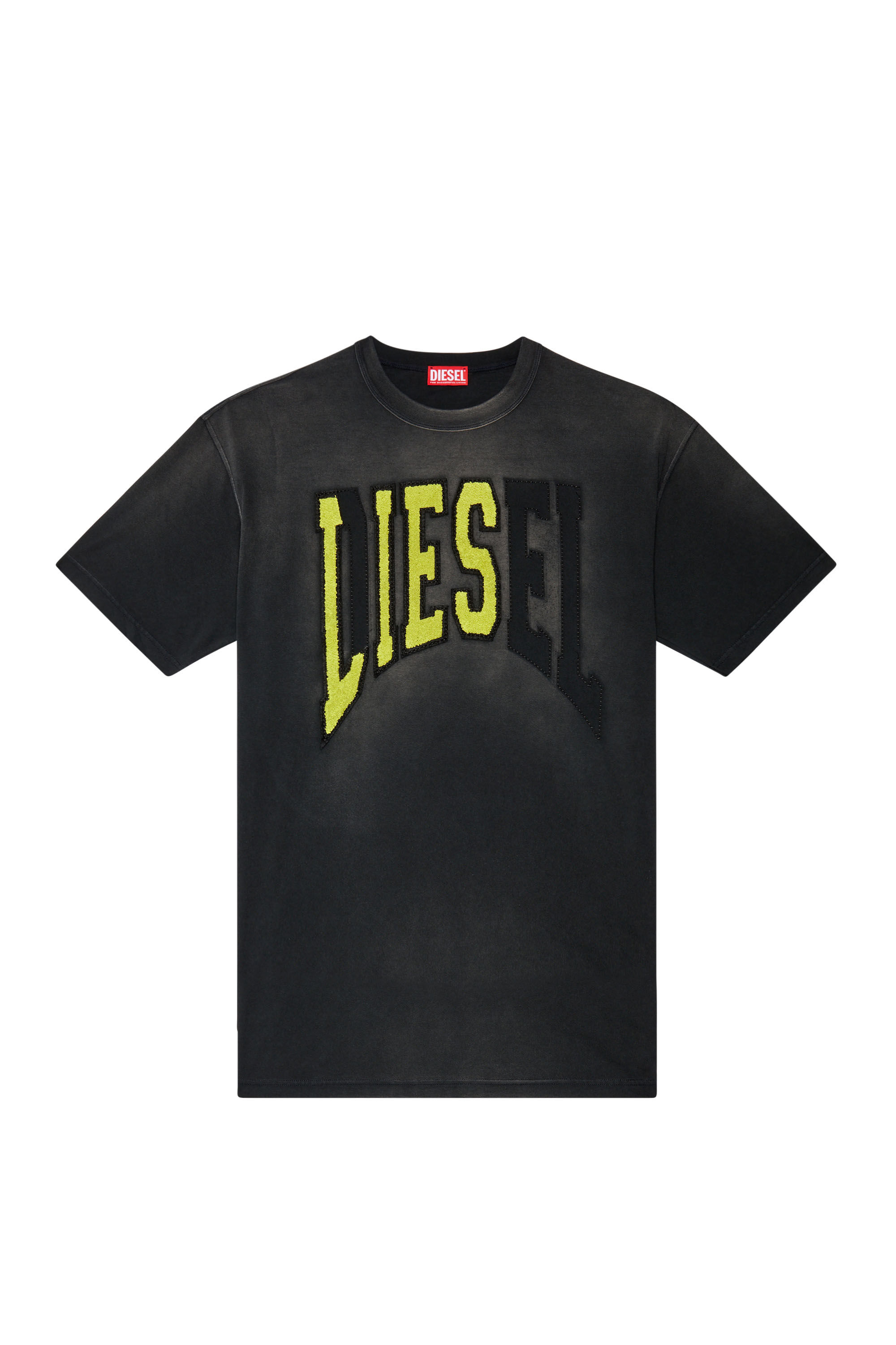 Diesel - T-WASH-N, Man Oversized T-shirt with Diesel Lies logo in Black - Image 2