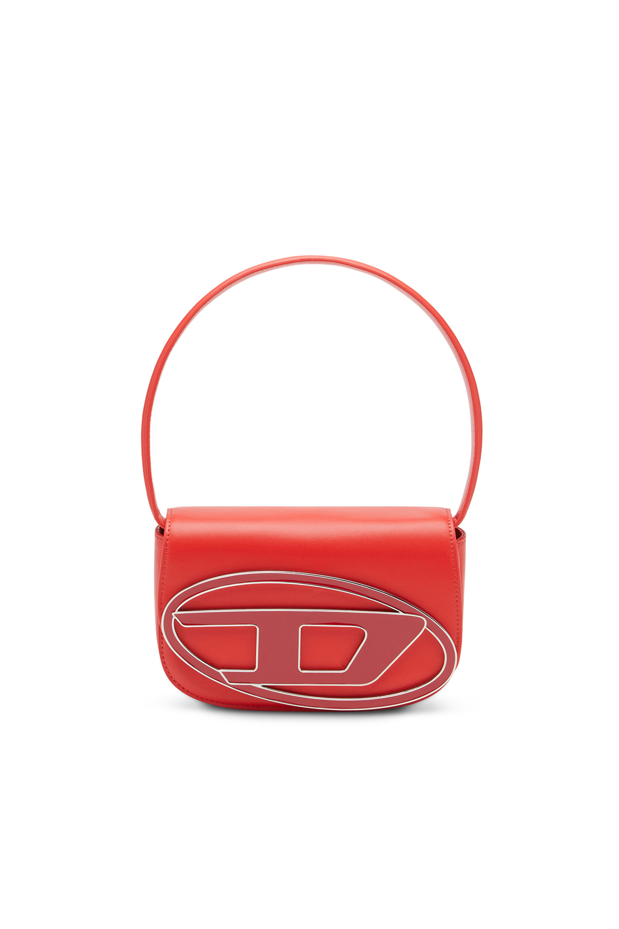 Diesel - 1DR, Woman 1DR-Iconic shoulder bag in nappa leather in Red - Image 1