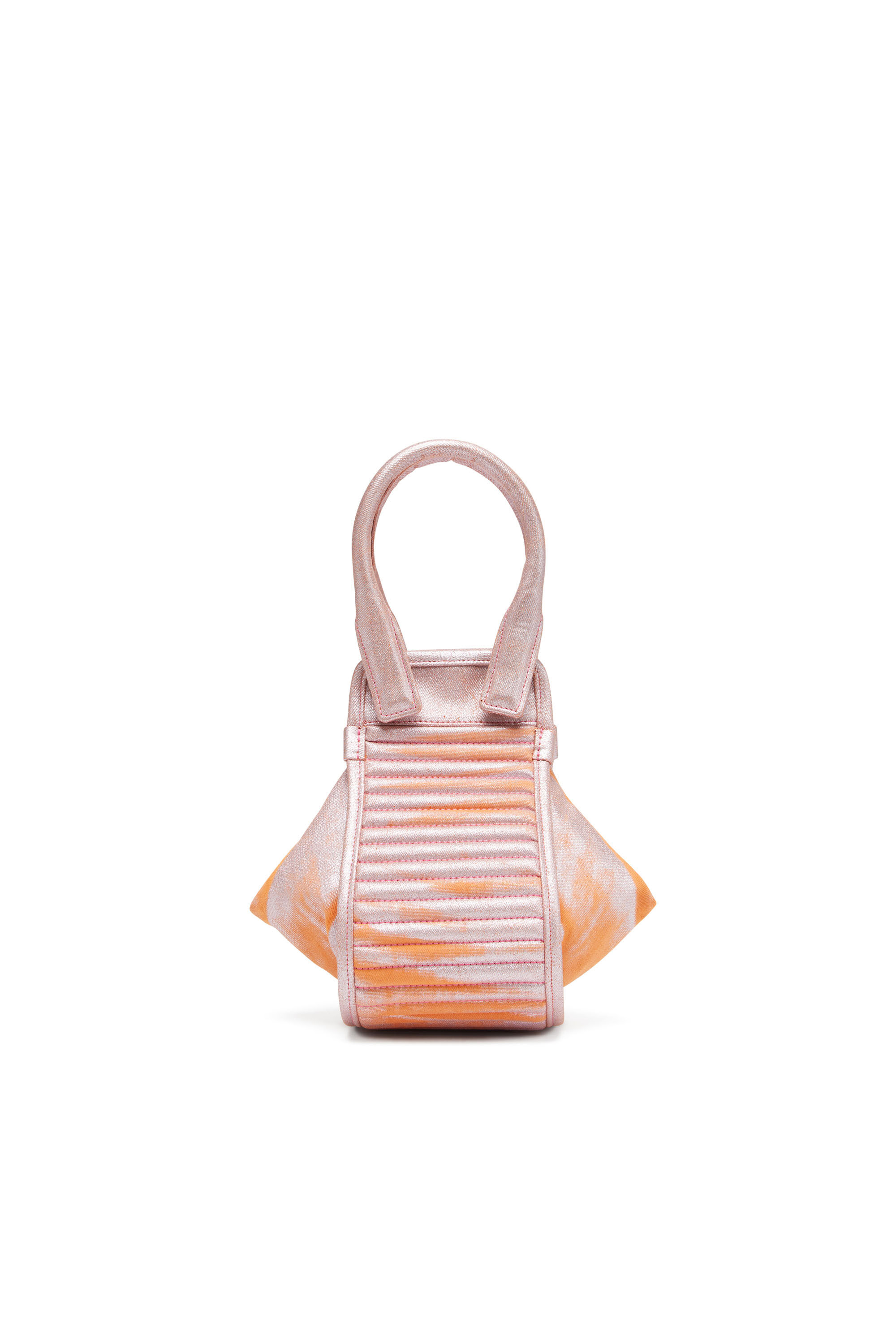 Diesel - D-VINA-XS, Woman D-Vina-XS-Handbag in bicolour coated denim in Pink - Image 3