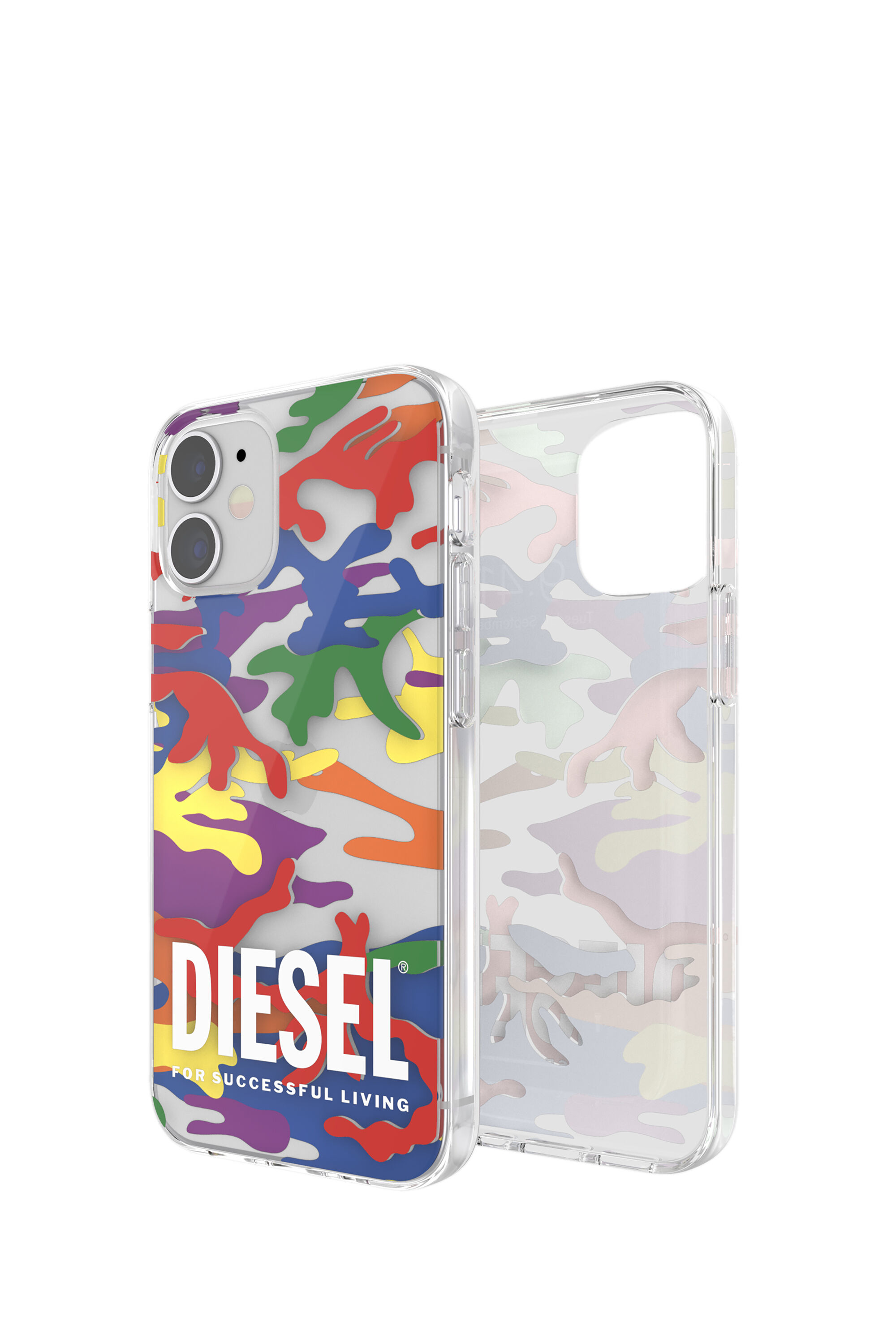 Diesel - 44331  STANDARD CASES, Unisex Clear case Pride for iPhone 12 mini in Multicolor - Image 1