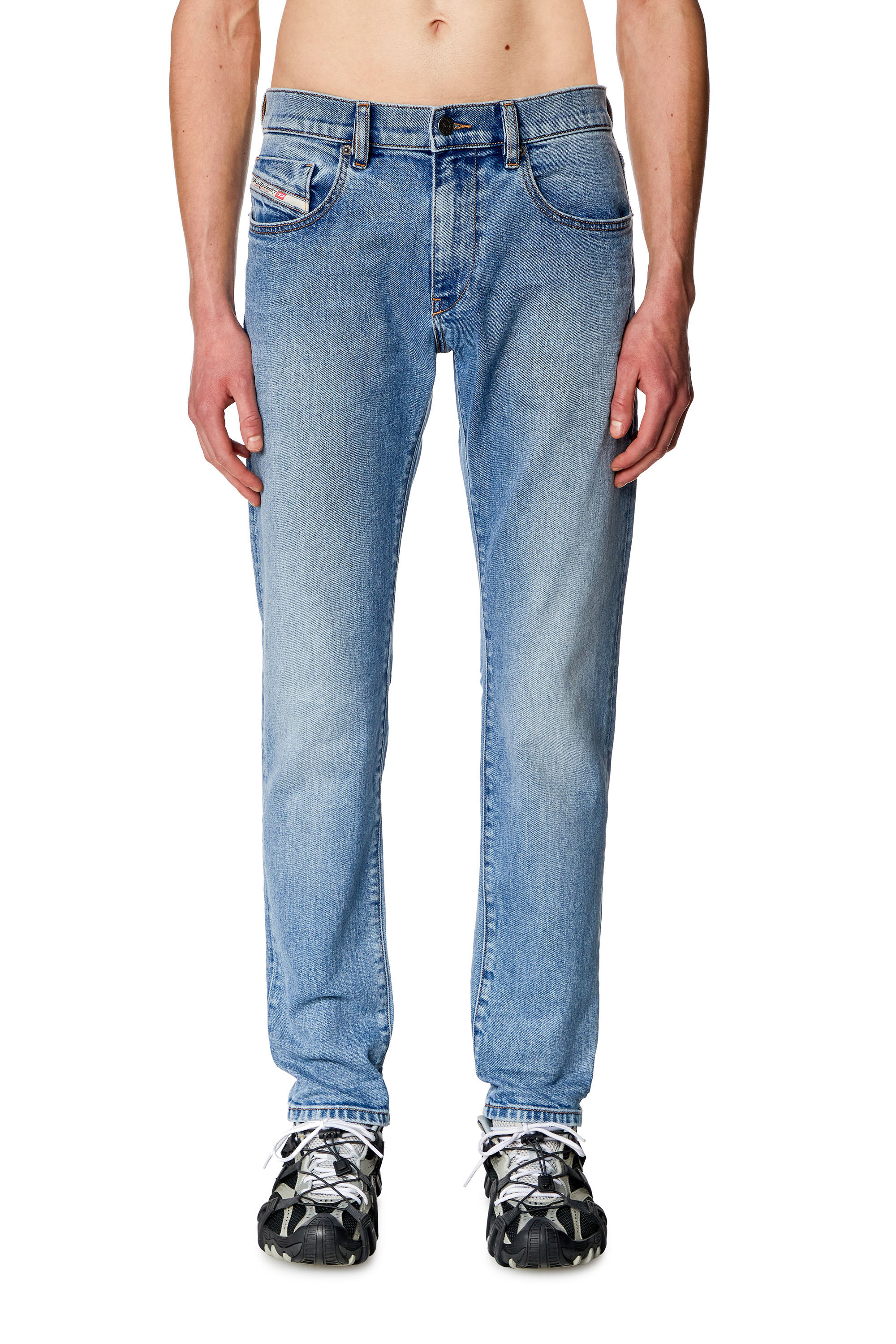 Diesel - Man Slim Jeans 2019 D-Strukt 0CLAF, Light Blue - Image 3