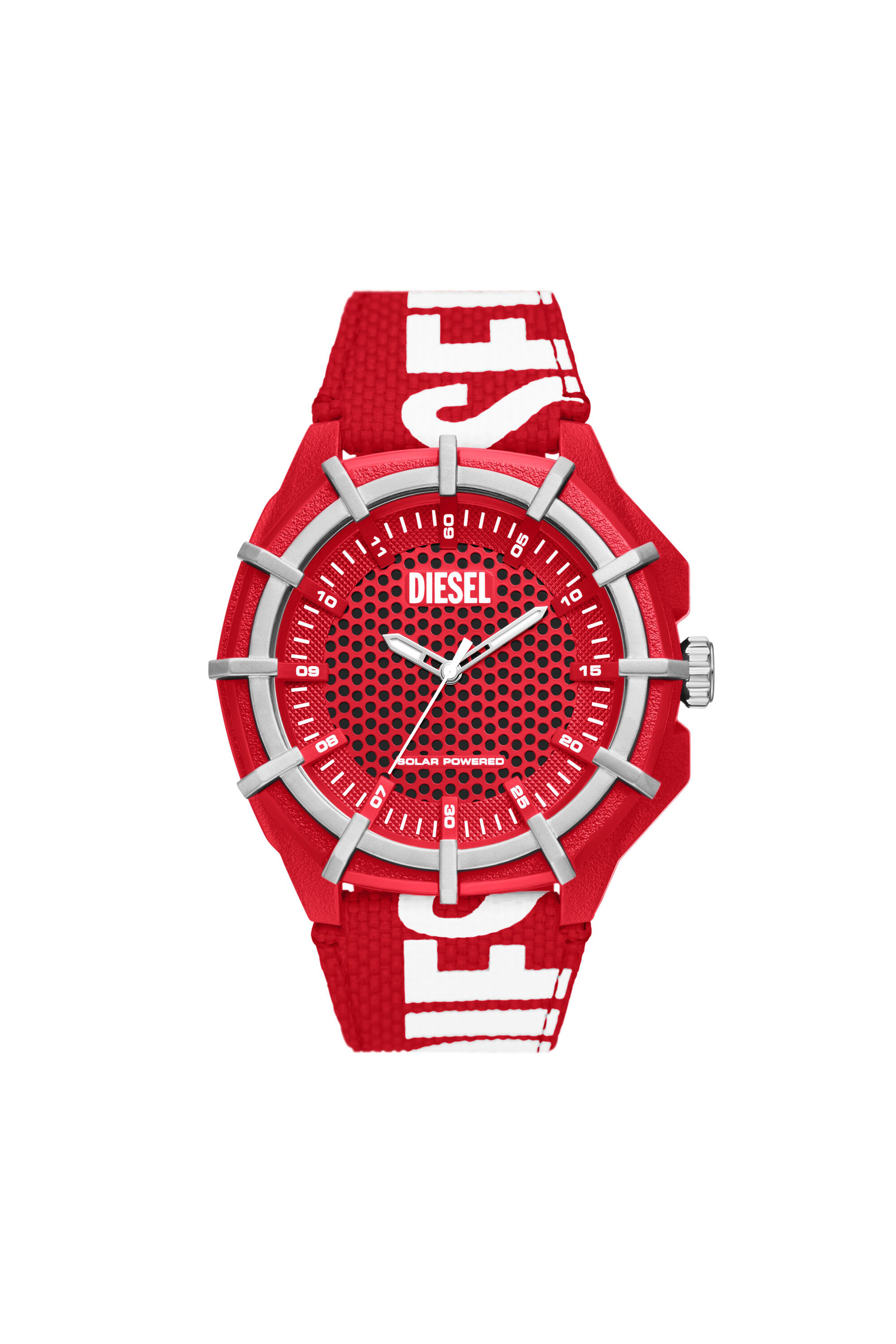 Diesel - DZ4621, Man Framed Solar Red watch in Red - Image 1