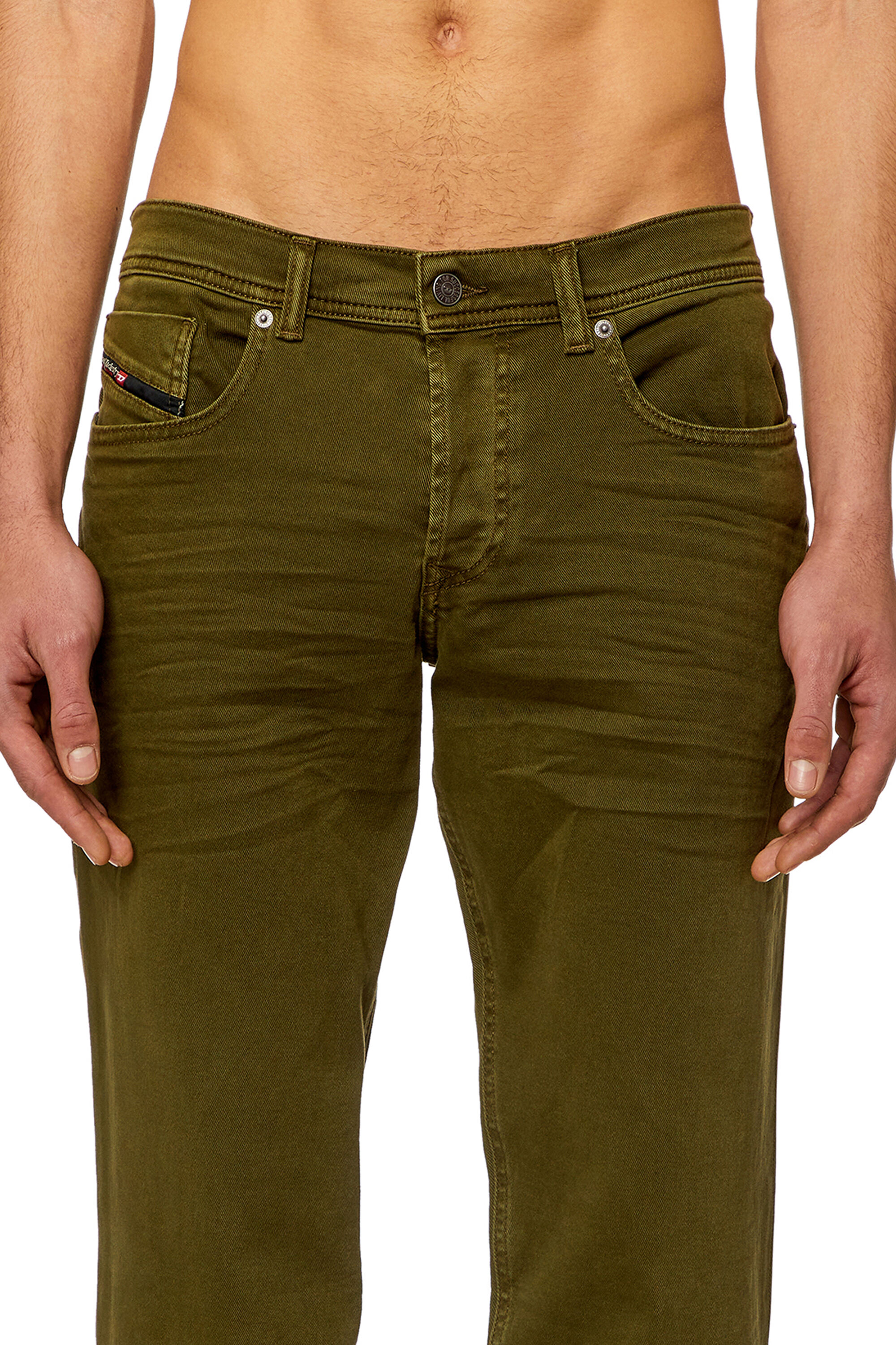 Diesel - Man Tapered Jeans 2023 D-Finitive 0QWTY, Military Green - Image 5