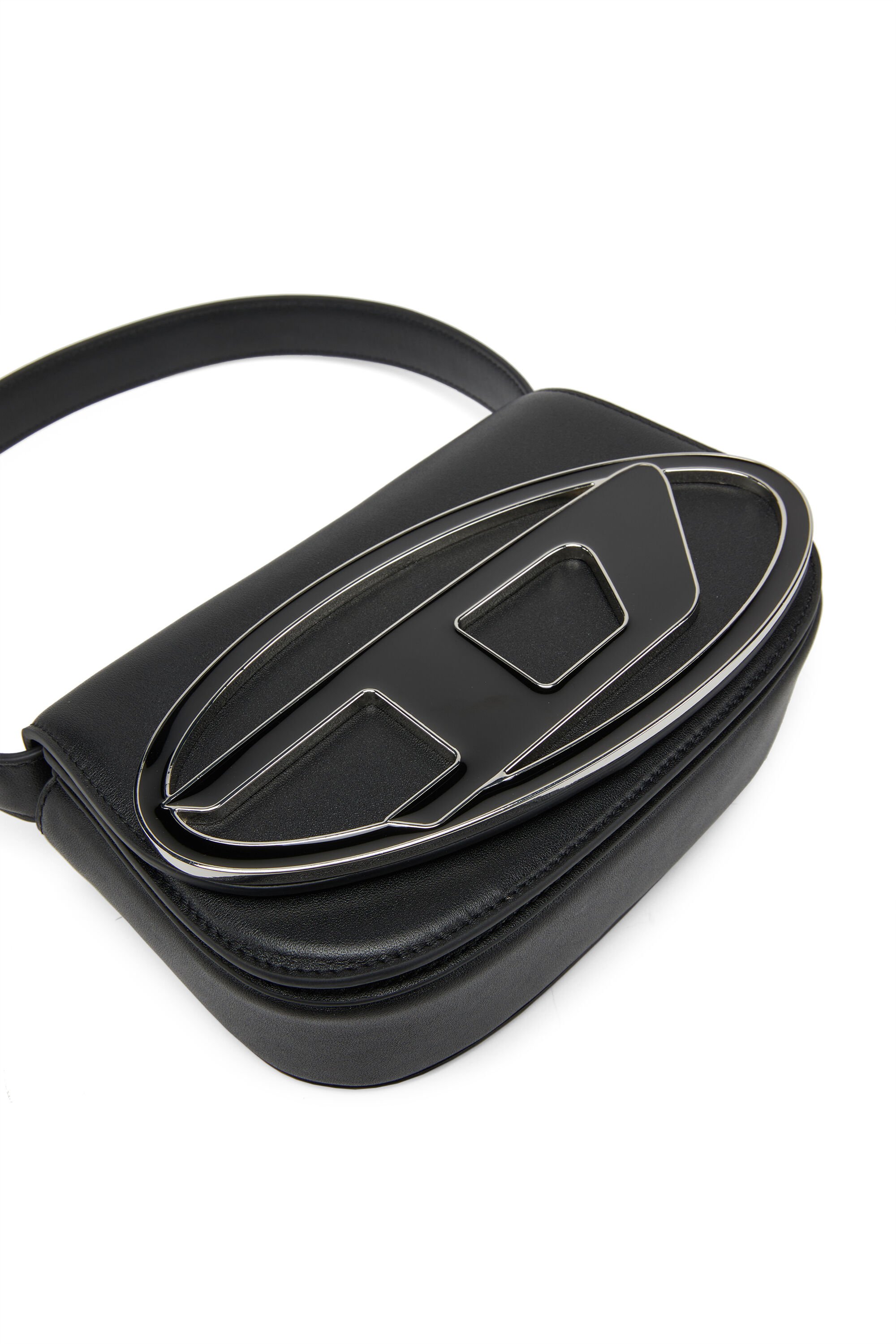 Diesel - 1DR, Woman 1DR-Iconic shoulder bag in nappa leather in Black - Image 2