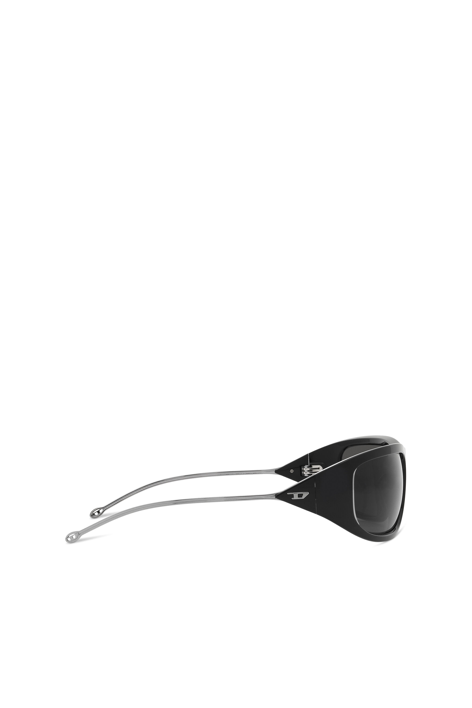 Diesel - 0DL3001, Unisex Wraparound style sunglasses in Black - Image 5