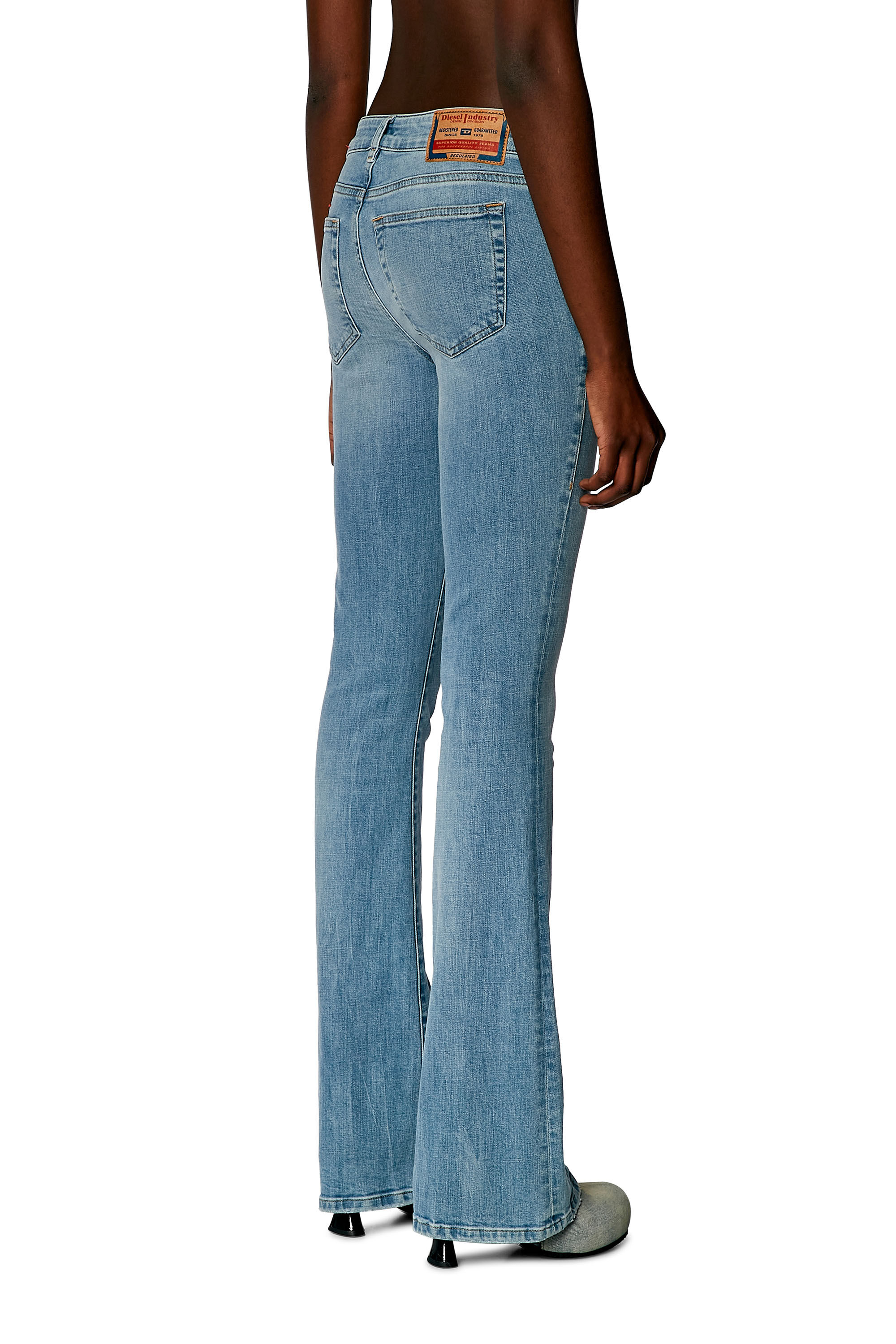 Diesel - Woman Bootcut and Flare Jeans 1969 D-Ebbey 09H61, Light Blue - Image 4