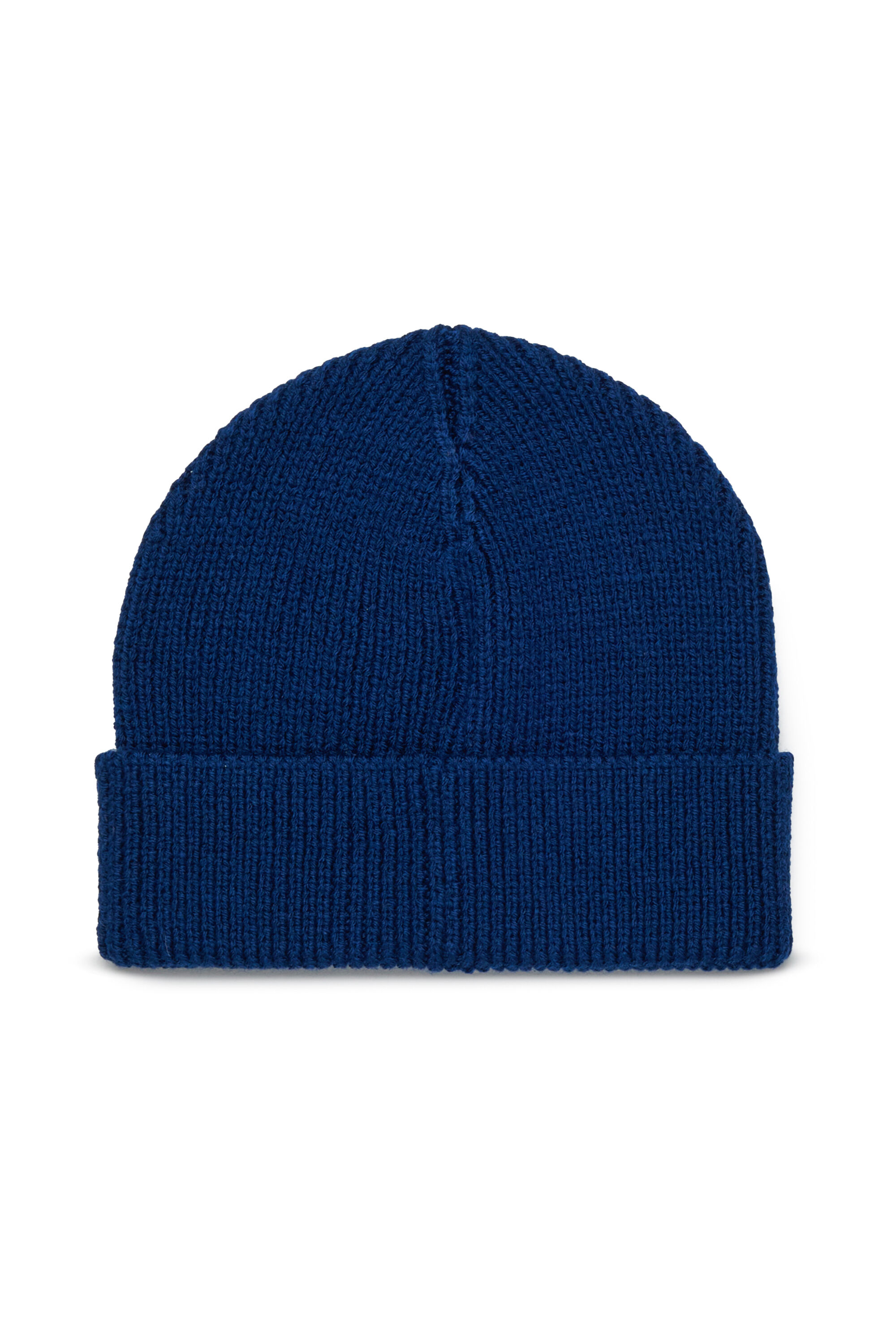 Diesel - FLYB, Unisex's Wool blend beanie with cuff in Blue - 2