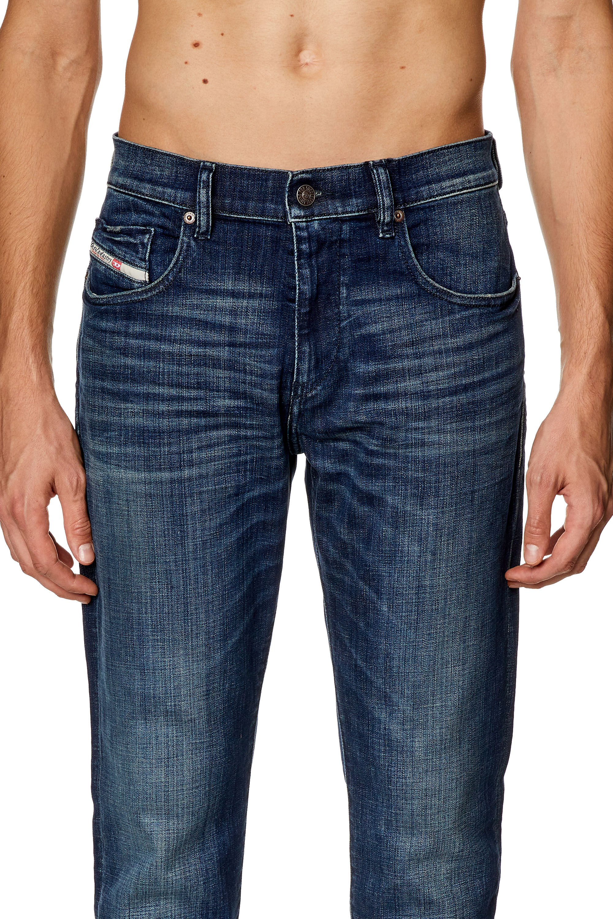 Diesel - Man Slim Jeans 2019 D-Strukt 09H35, Dark Blue - Image 5
