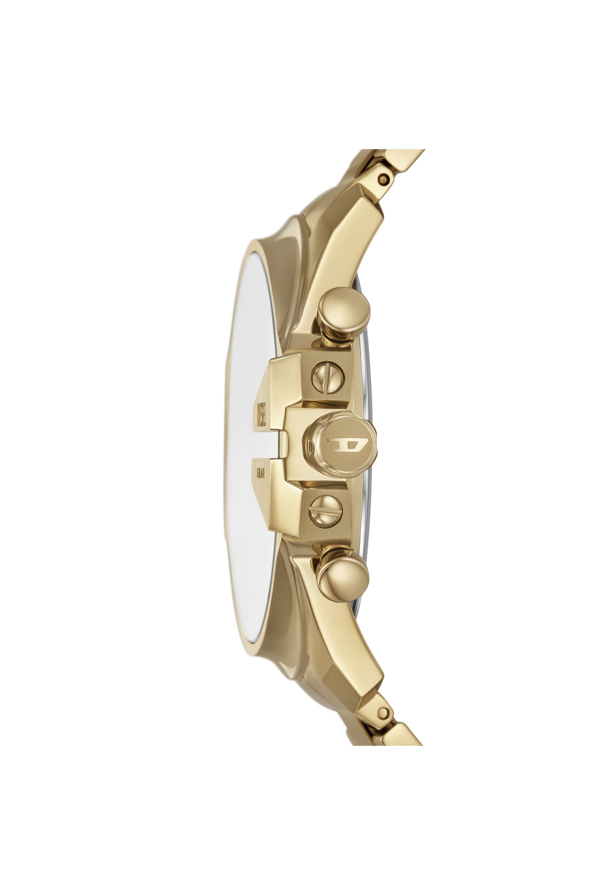 Diesel - DZ4684 WATCH, Man's Mega Chief Slim Stainless Steel Watch in Gold - 3
