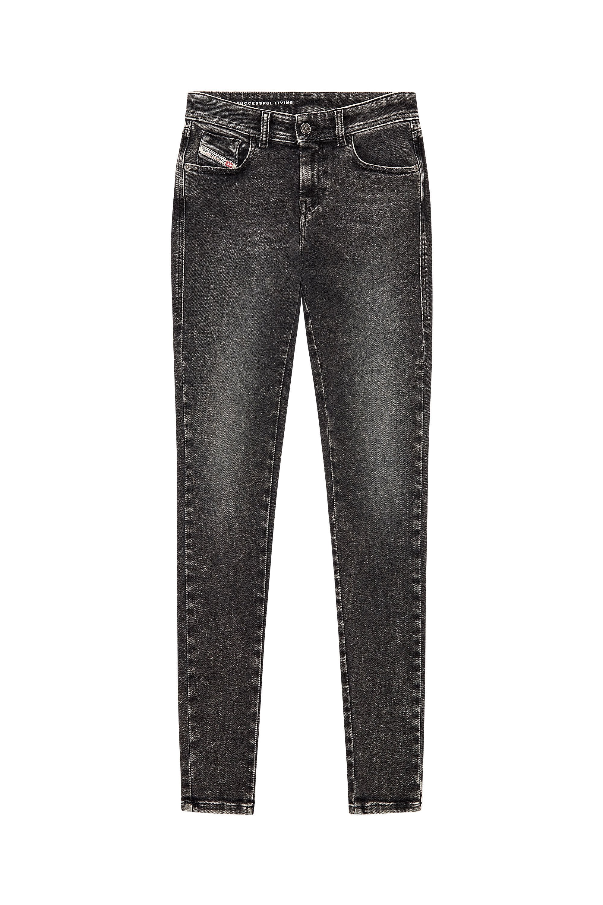 Diesel - Woman Super skinny Jeans 2017 Slandy 09H88, Black/Dark grey - Image 2