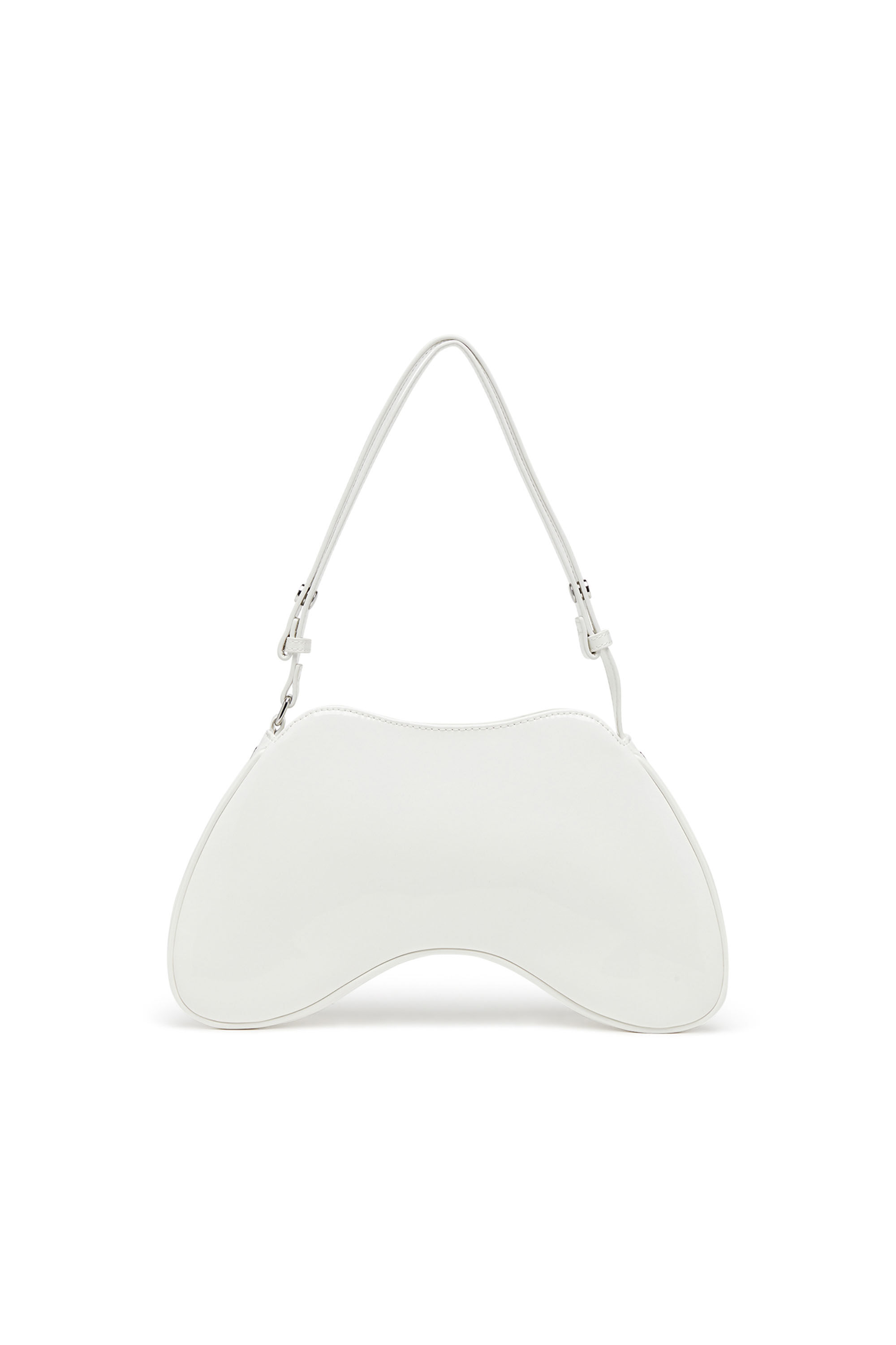 Diesel - PLAY SHOULDER, Woman Play-Glossy shoulder bag in White - Image 3