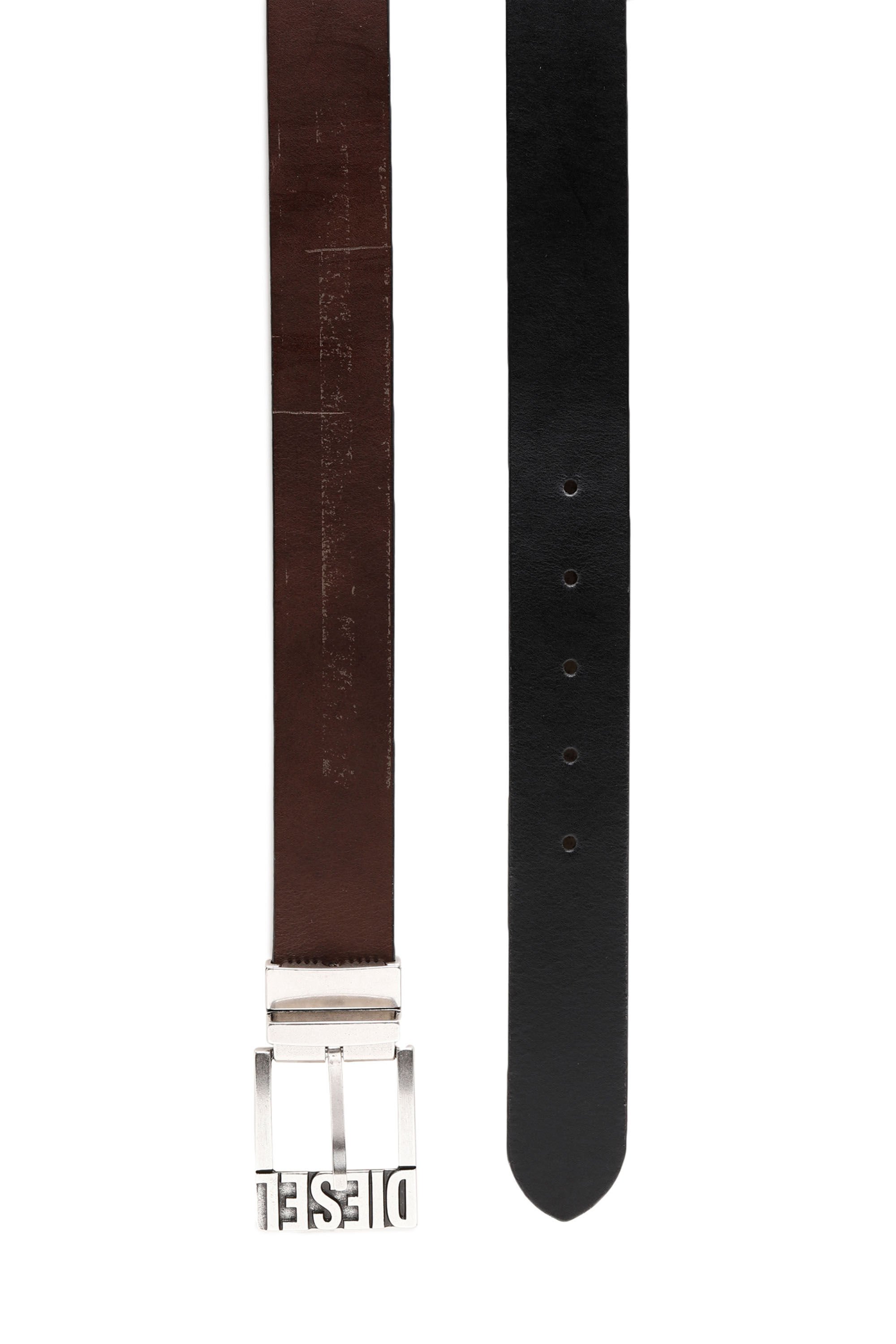Diesel - B-SHIFT II, Man Reversible leather belt in Multicolor - Image 4