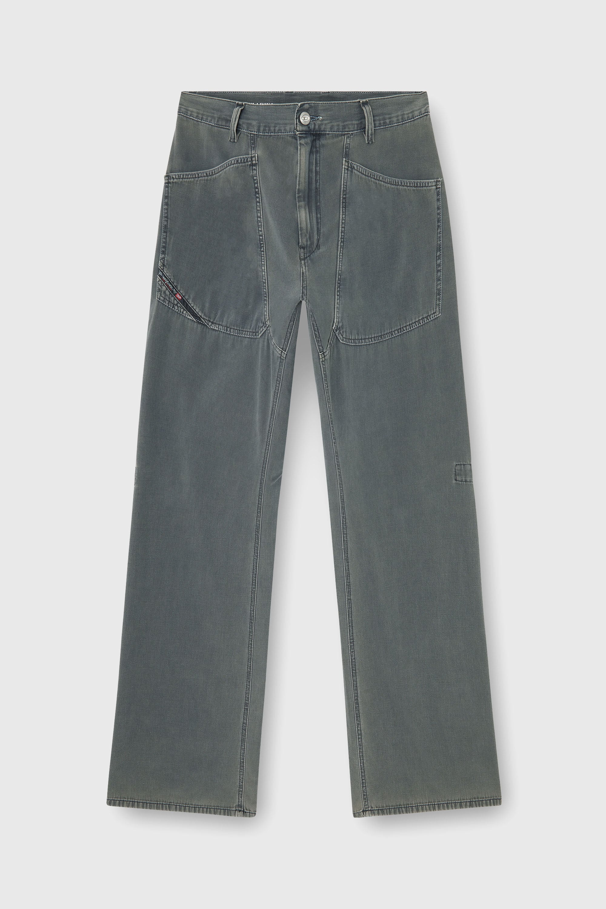 Diesel - Man's Relaxed Jeans D-Zeta 068WR, Grey - 6