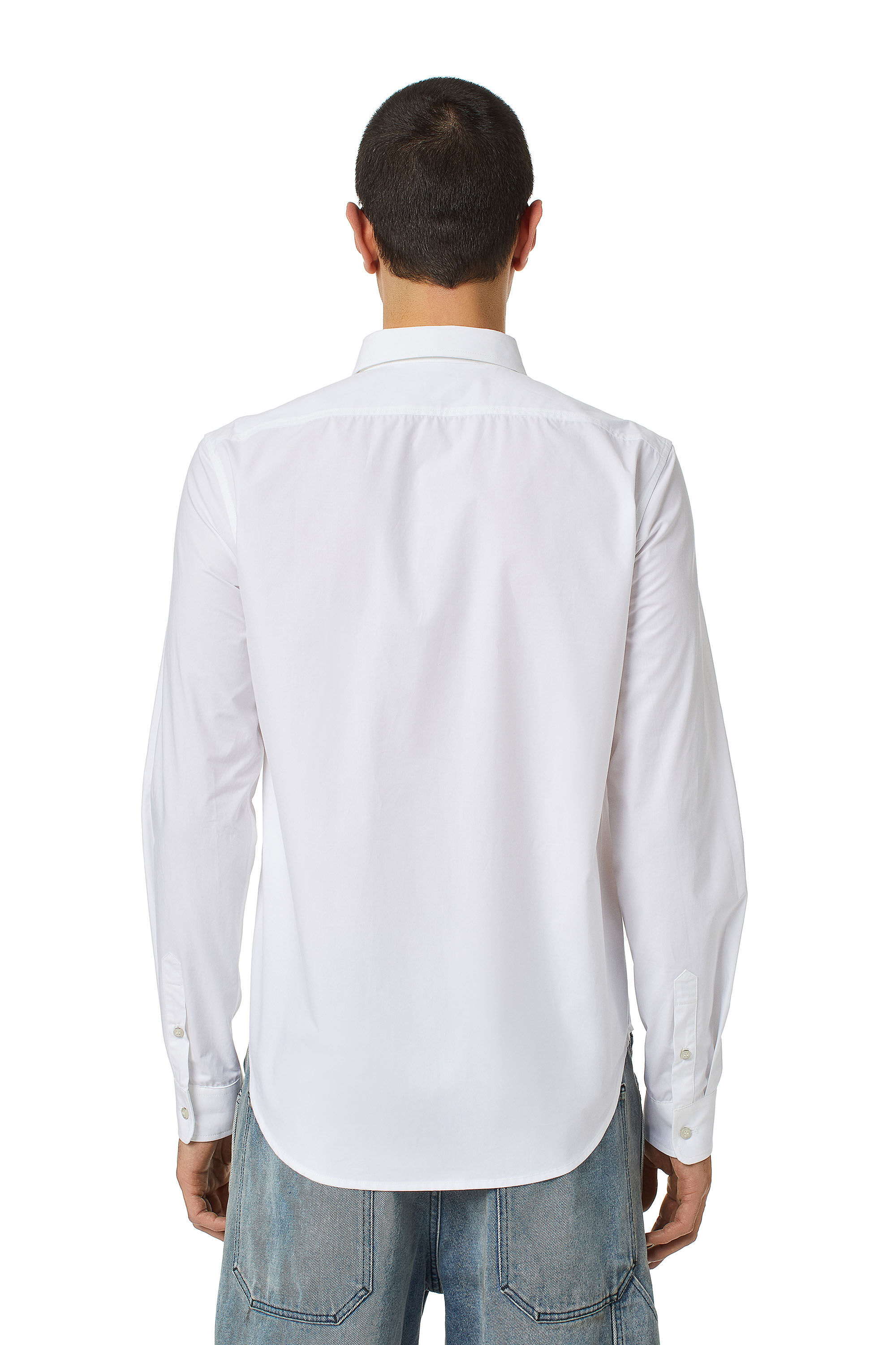 Diesel - S-BEN-CL, Man Shirt in technical cotton in White - Image 4