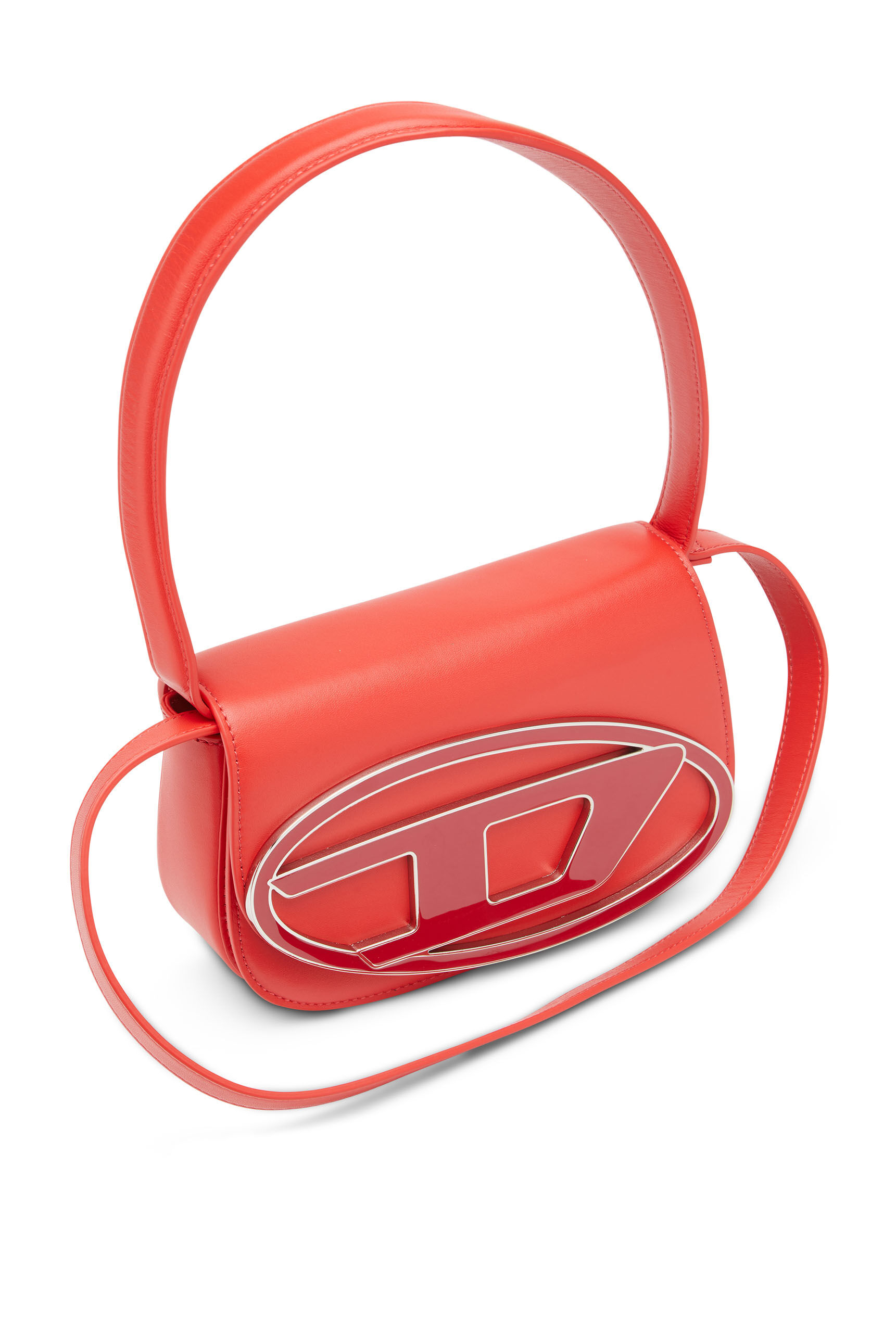 Diesel - 1DR, Woman 1DR-Iconic shoulder bag in nappa leather in Red - Image 2