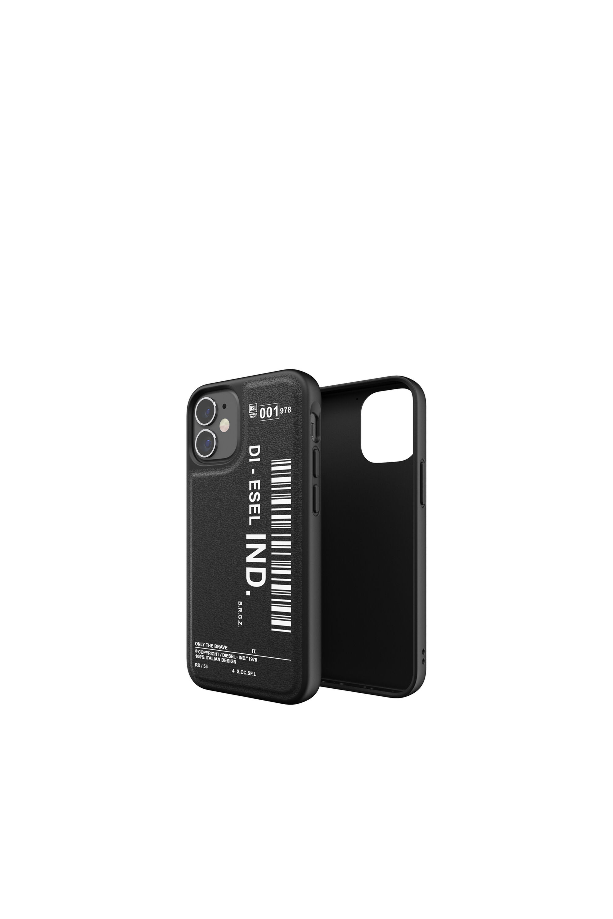 Diesel - 42488 STANDARD CASE, Unisex Moulded Case Core for iPhone 12 Mini in Black - Image 1