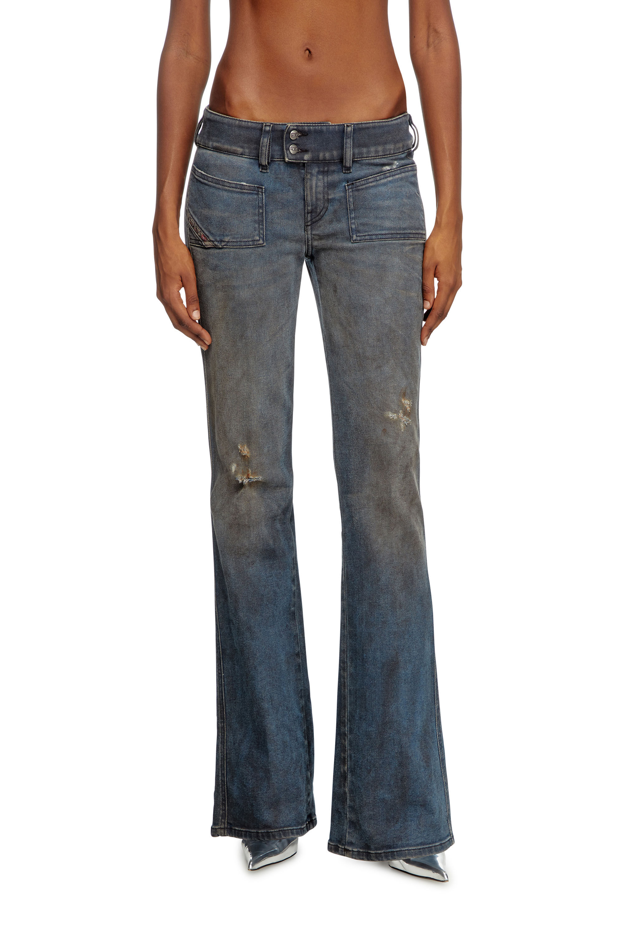 Diesel - Woman's Bootcut Jeans D-Hush 09L25, Medium blue - 3