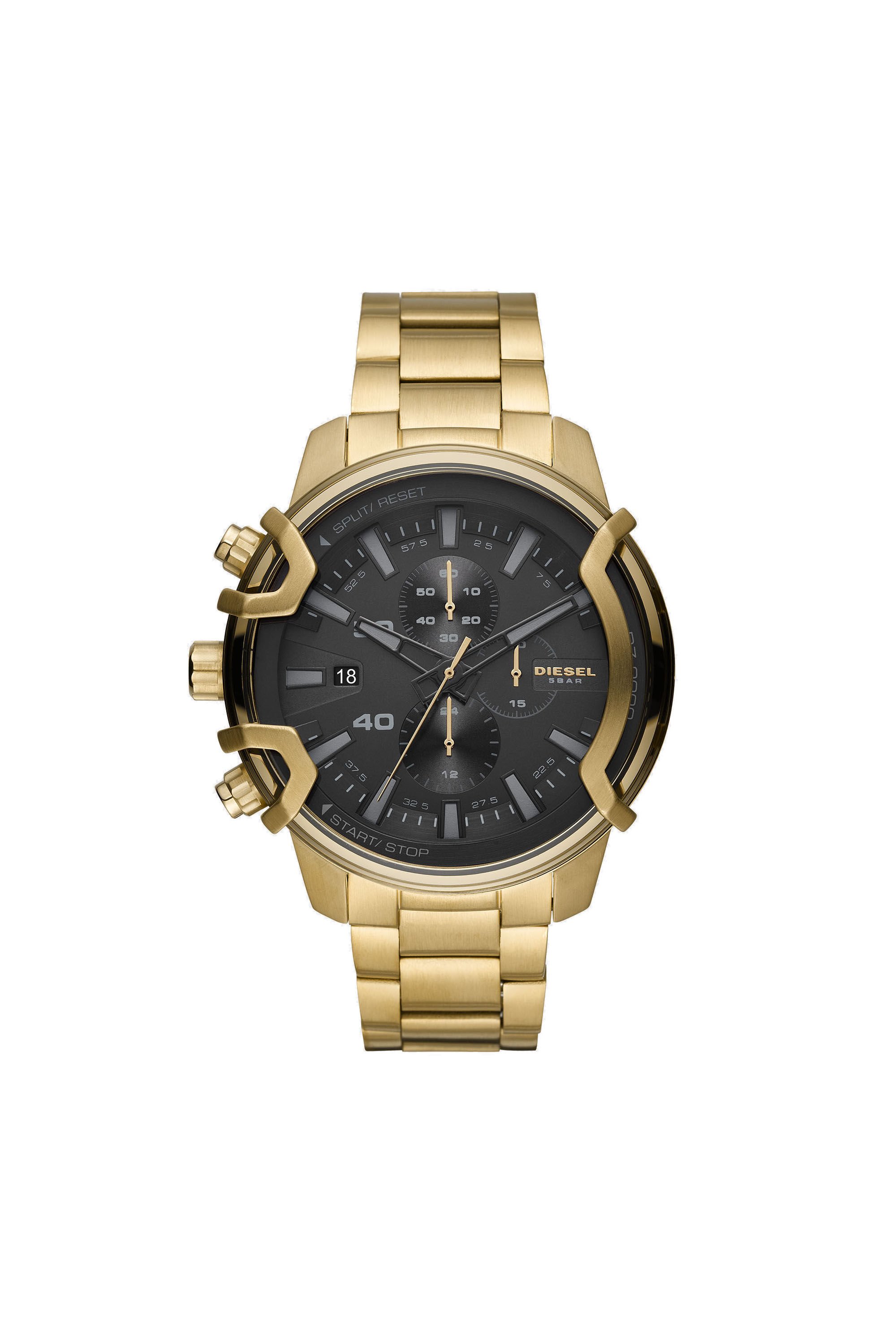 Diesel - DZ4522, Man Griffed chronograph gold-tone stainless steel watch in Oro - Image 1