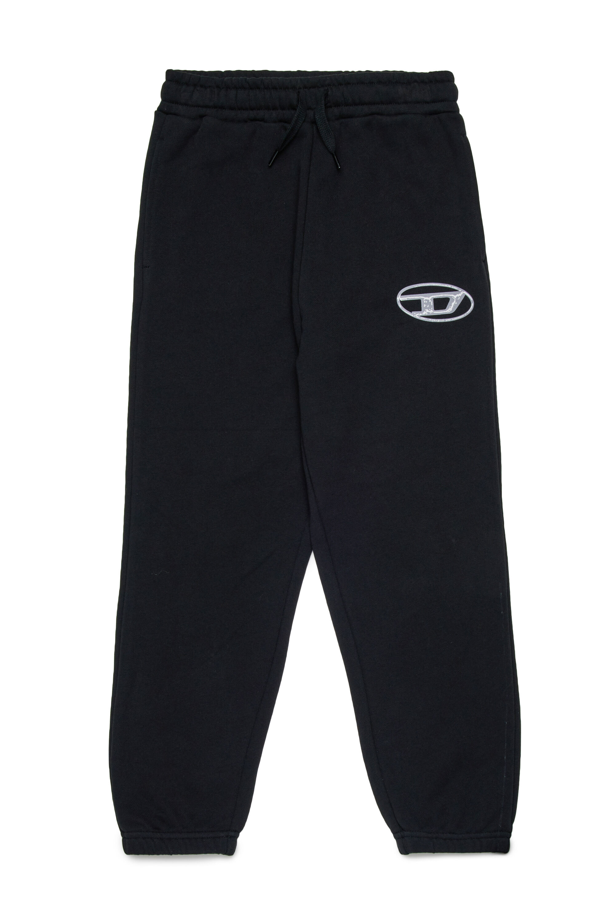Diesel - POSTIV, Man's Cotton pants with logo in Black - 1