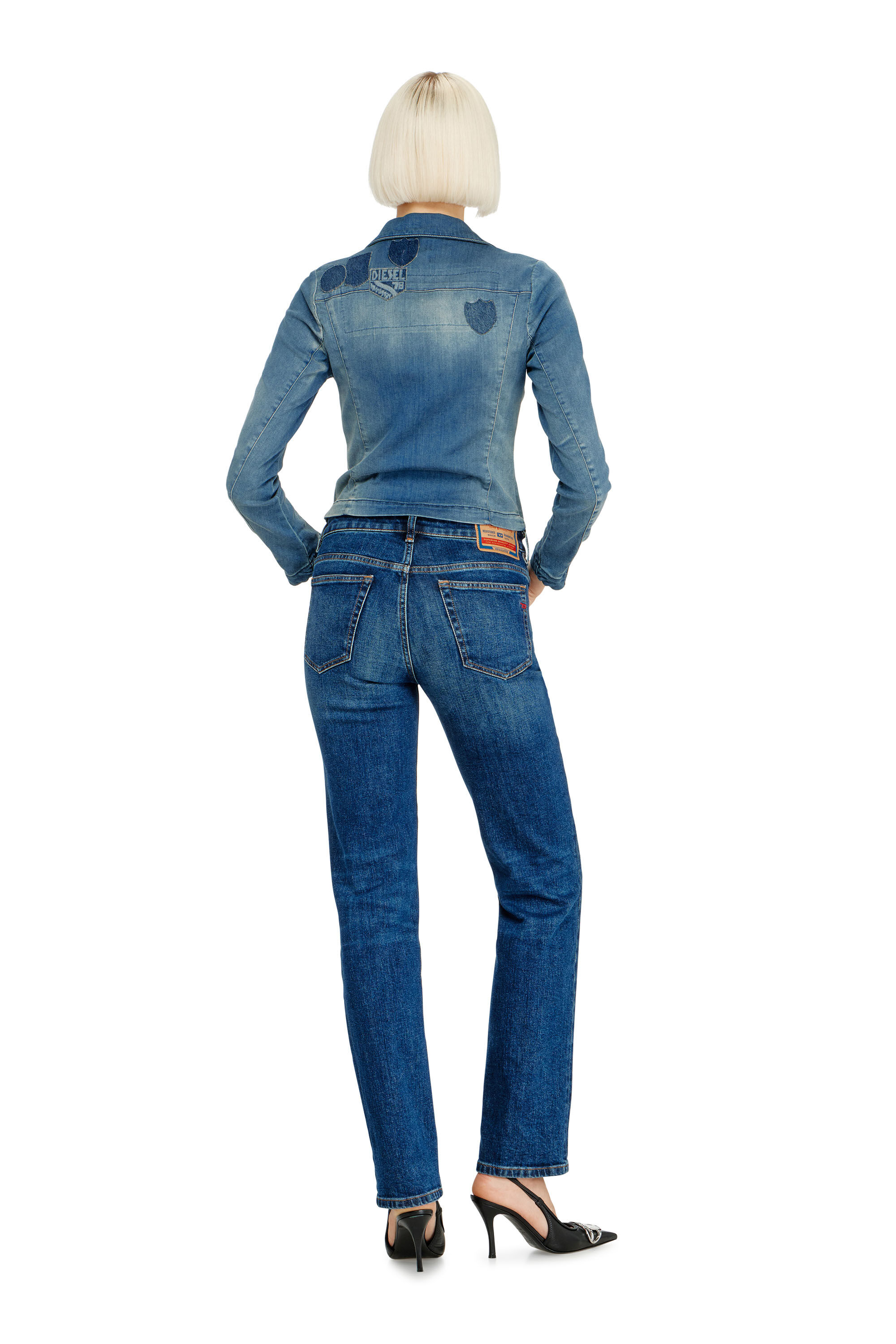 Diesel - Woman's Regular Jeans 1989 D-Mine 09I28, Dark Blue - 3