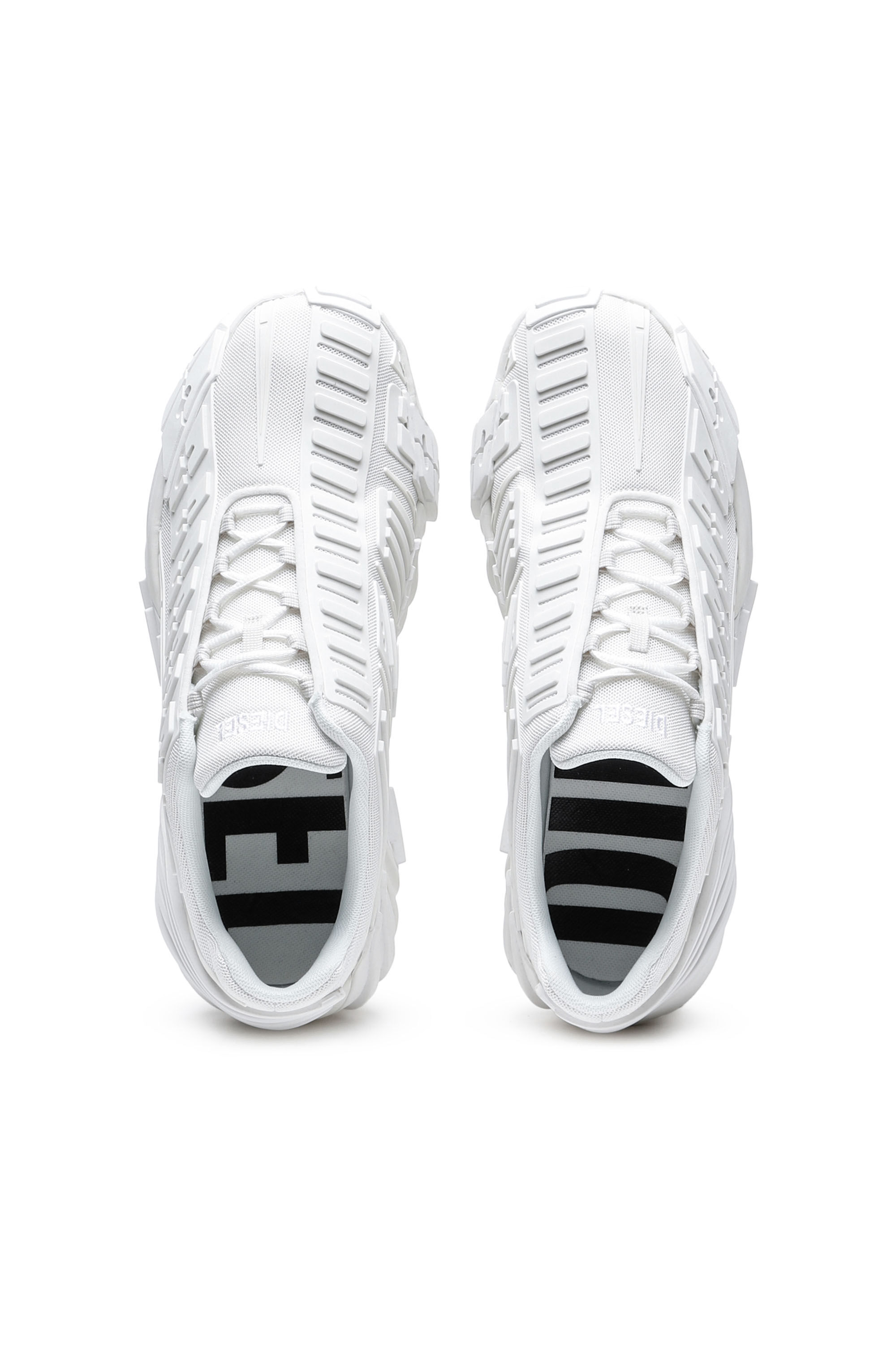 Diesel - S-PROTOTYPE LOW W, Woman S-Prototype Low W - Sneakers in mesh and rubber in White - Image 4
