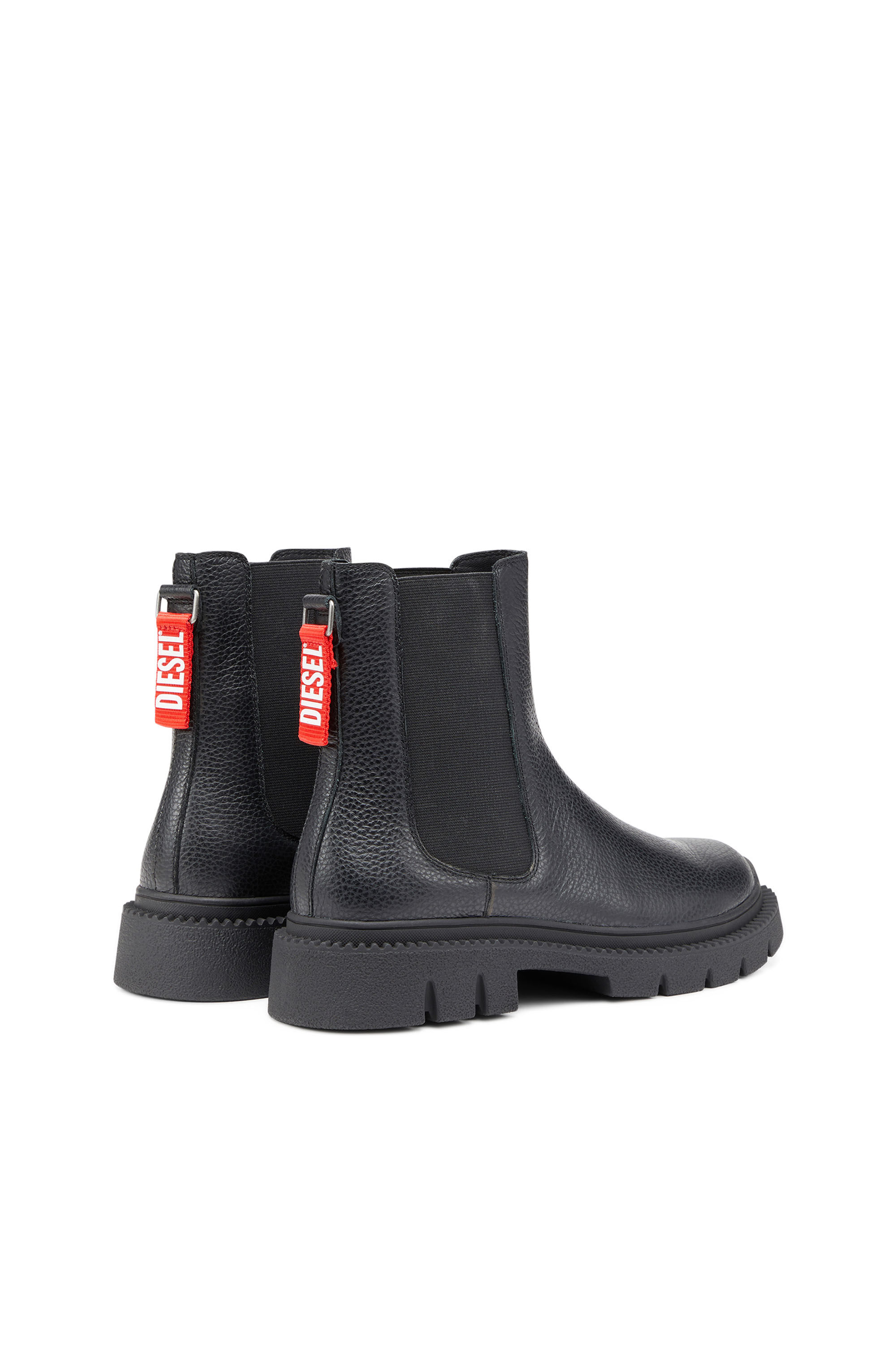 Diesel - D-TROIT CH, Man D-Troit-Chelsea boots with Diesel tape tag in Black - Image 3