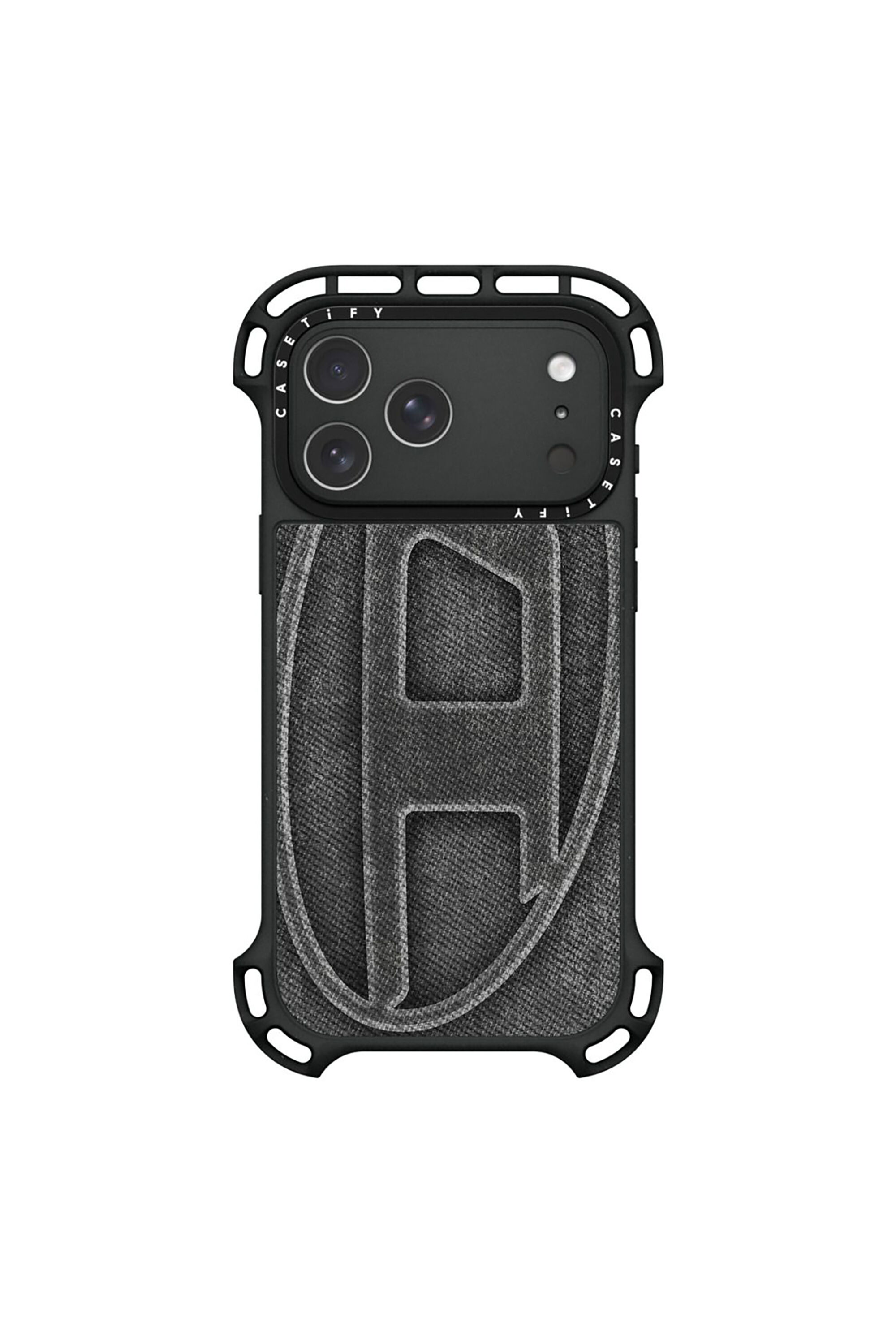 Diesel - 60599 MOULDED CASE, Unisex's Oval D case for iPhone 17 Pro Max in Black - 1