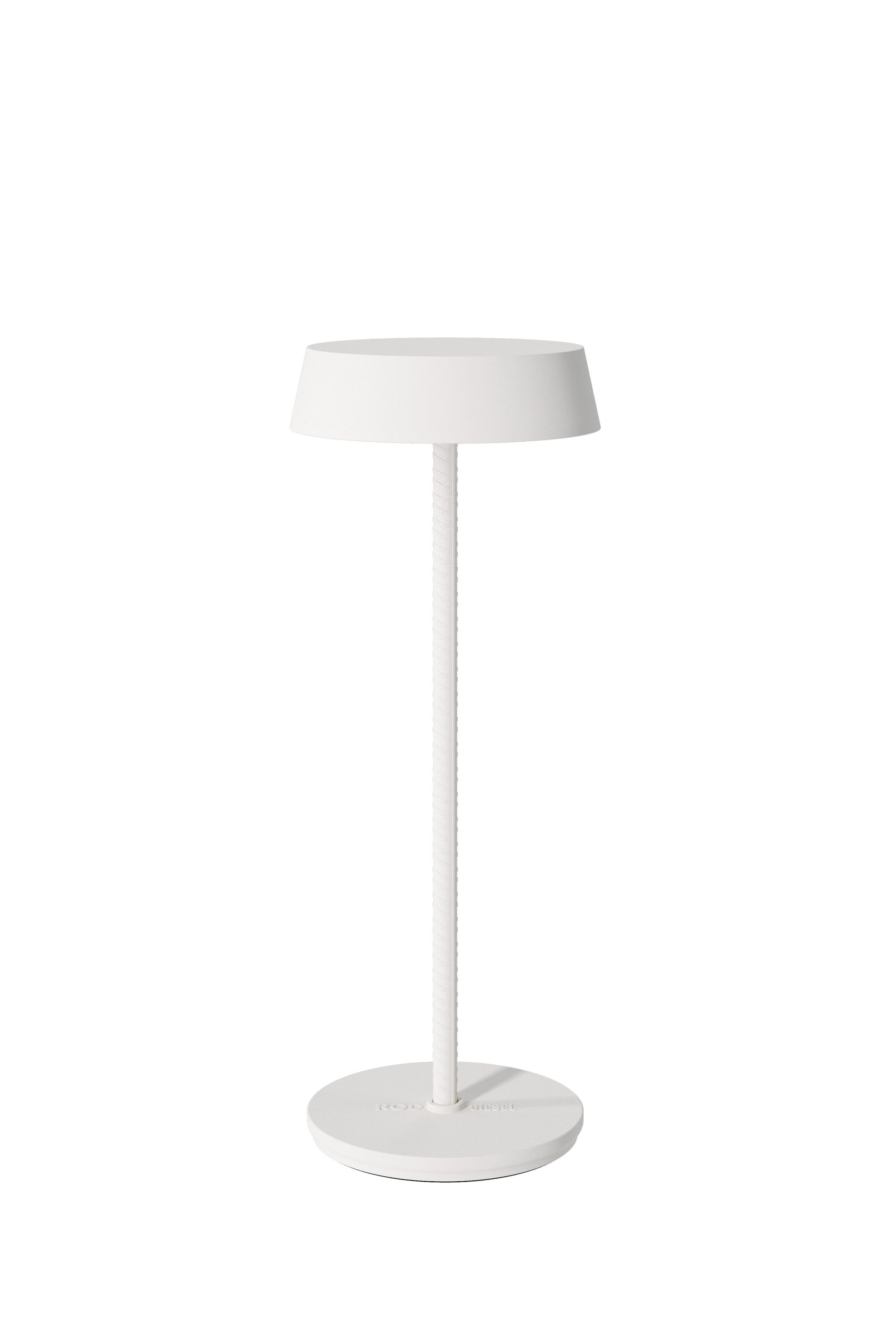 Diesel - 51181 5630 ROD CORDLESS TABLE LAMP IVORY, Unisex Portable and rechargeable lamp in White - Image 1