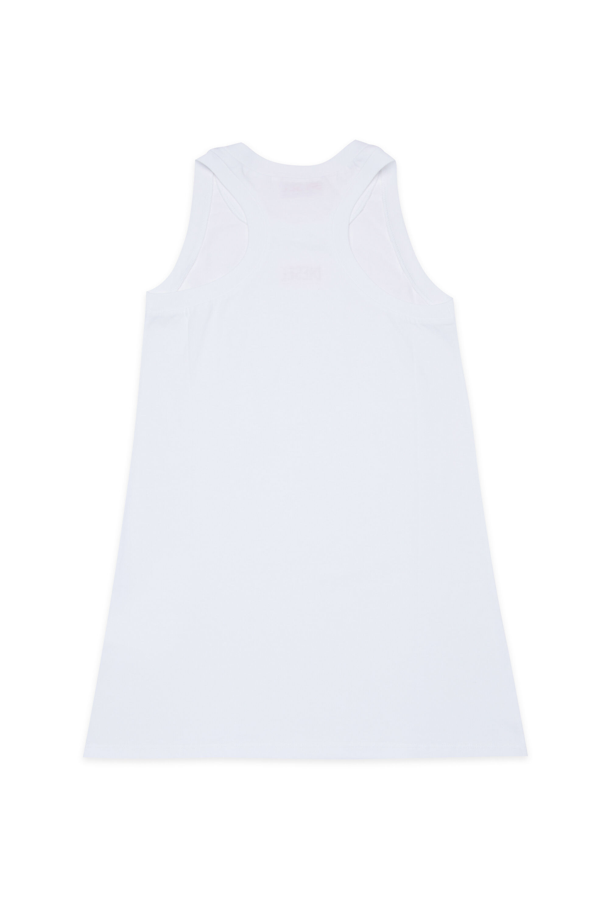 Diesel - MCUNDY, Woman's Beach dress with logo print in White - 2