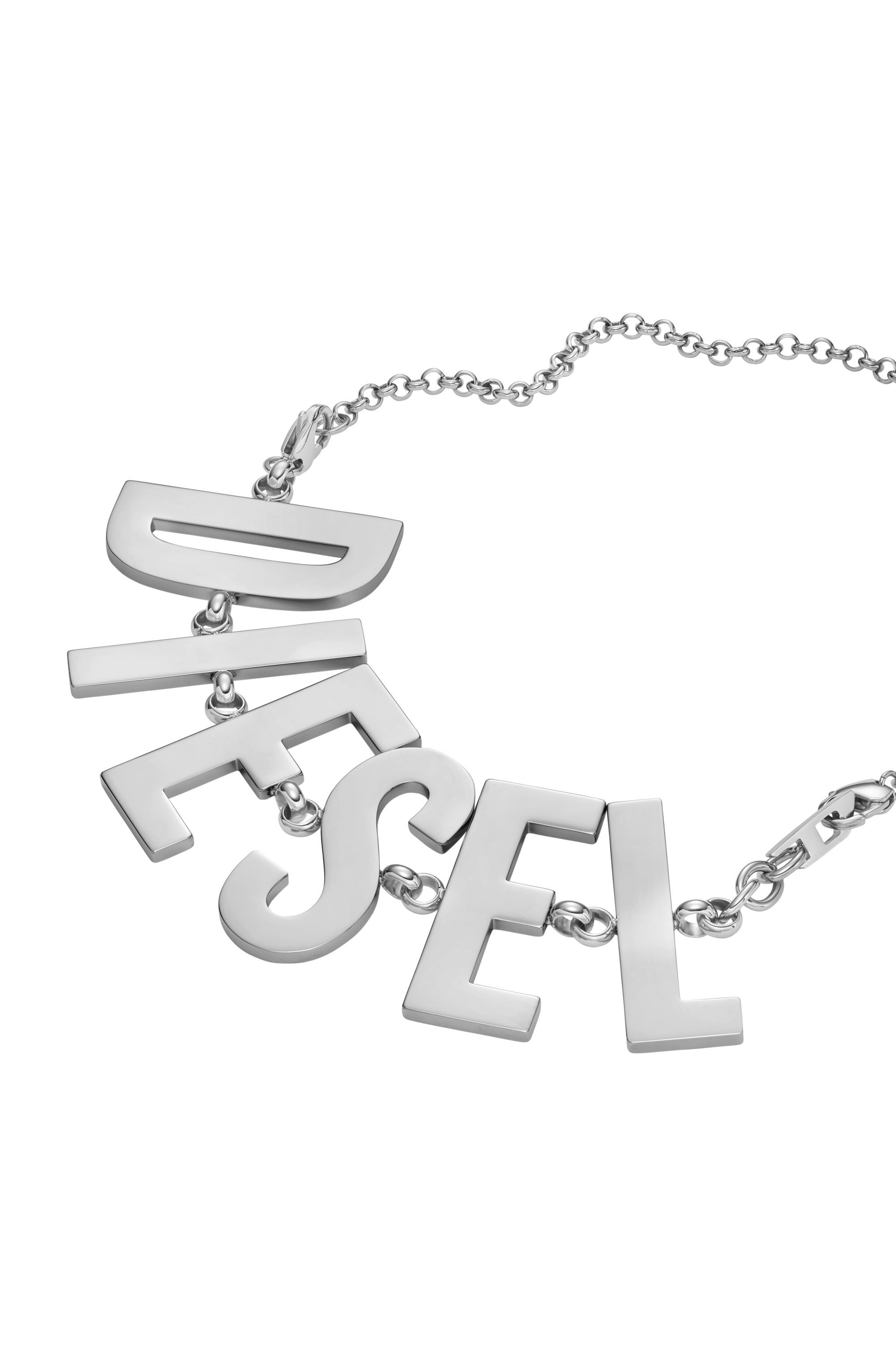 Diesel - DX1478, Unisex Stainless steel chain necklace/bracelet in Silver - Image 1