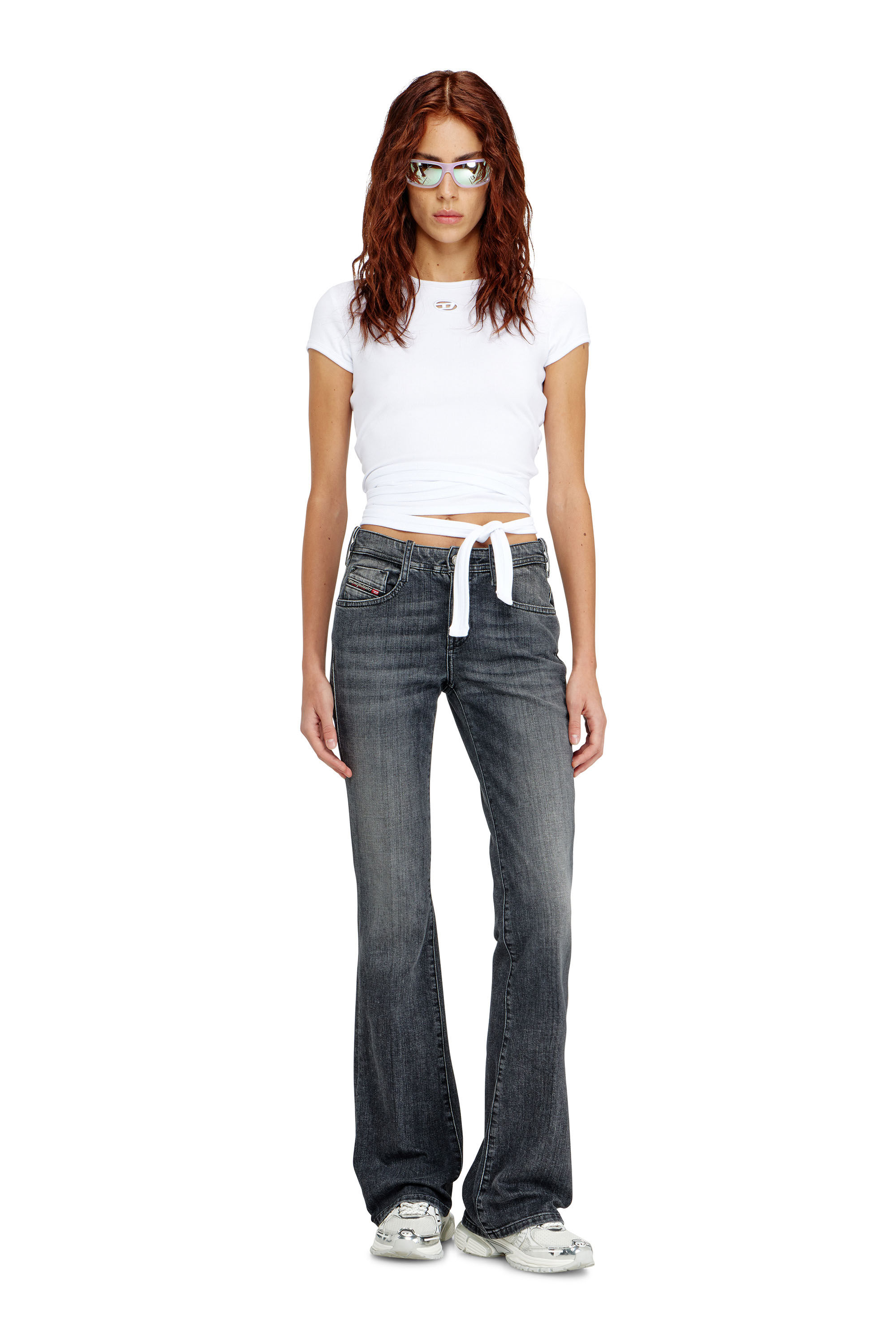 Diesel - Woman's Bootcut Jeans 1969 D-Ebbey 09K98, Black/Dark grey - 1