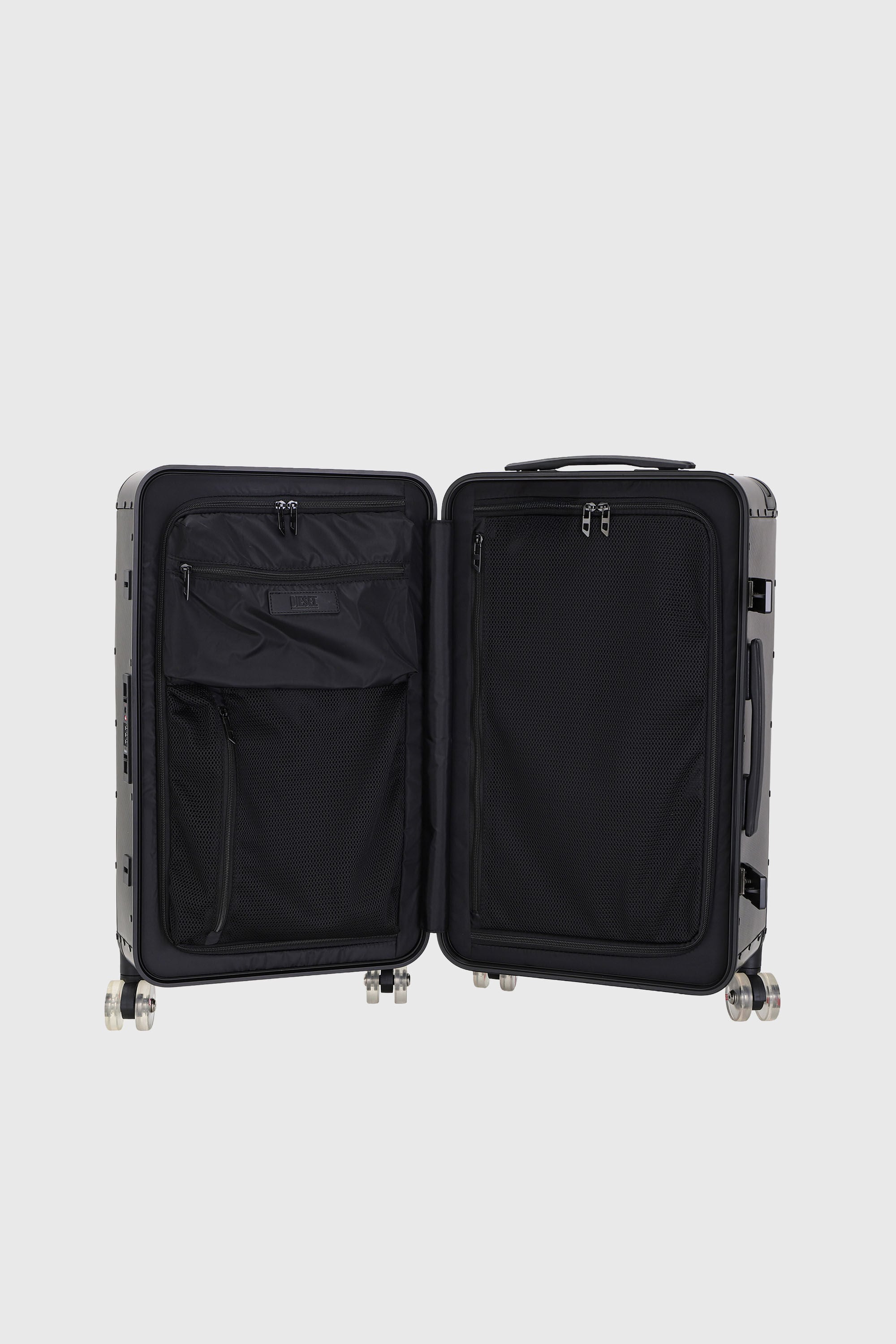 Diesel - DSL CARBON FIBER TROLLEY-BLACK- DSL001, Unisex's Carbon fiber suitcase size M in Black - 3
