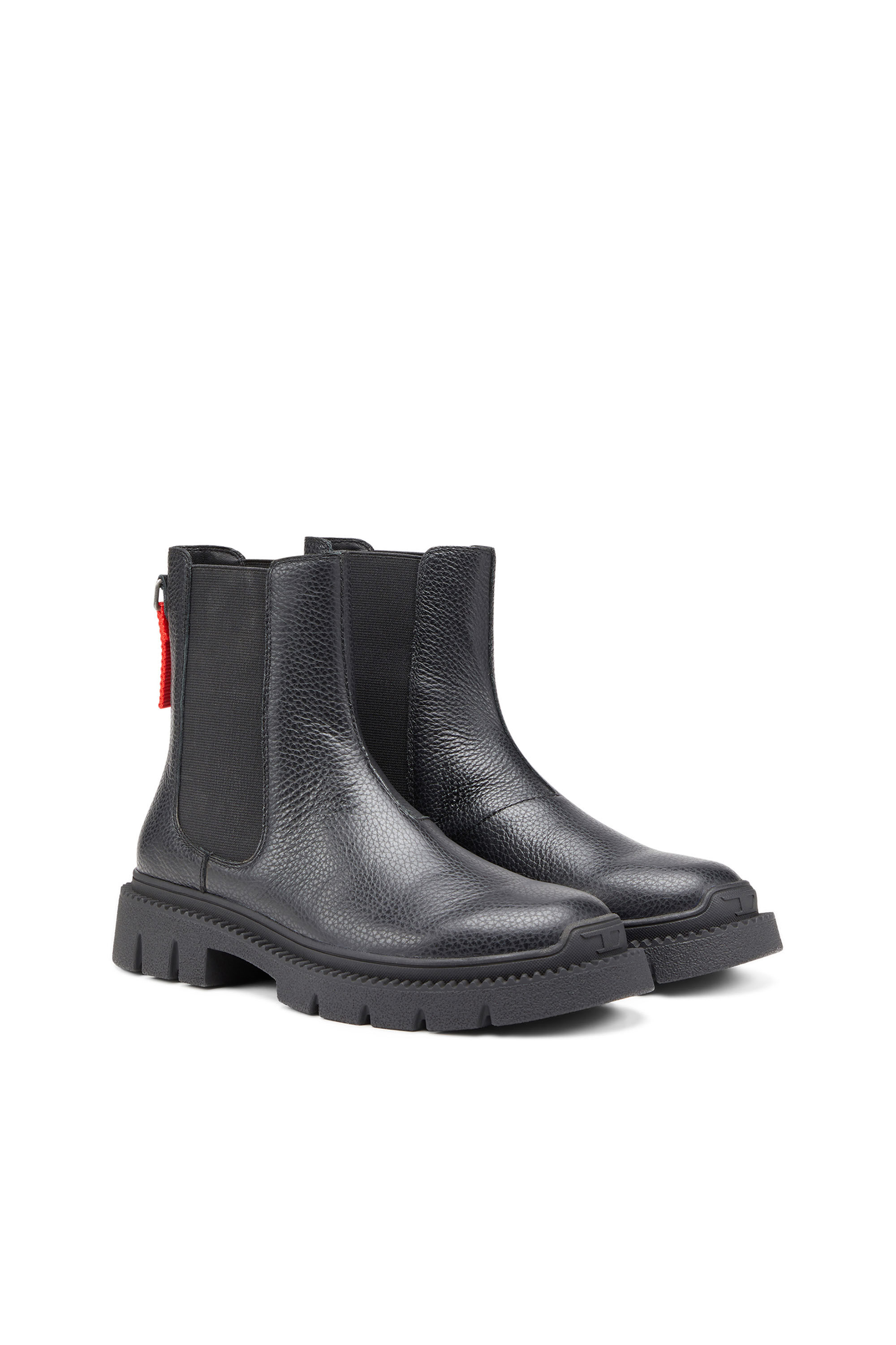 Diesel - D-TROIT CH, Man D-Troit-Chelsea boots with Diesel tape tag in Black - Image 2