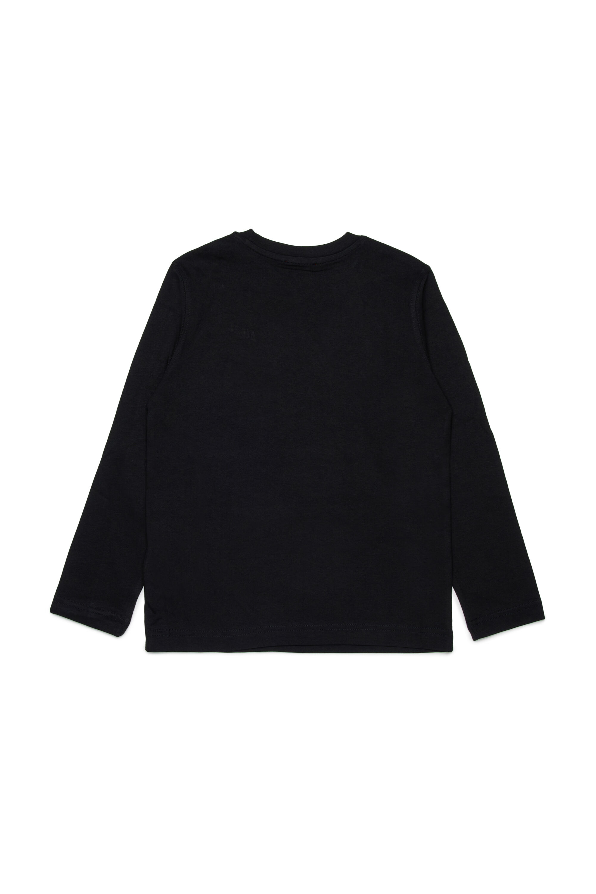 Diesel - TDIEGOSB22LS, Man's Cotton T-shirt with embroidered logo in Black - 2